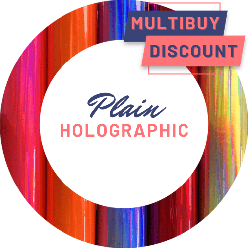 Rainbow Effect Holographic Plain Self Adhesive Vinyl