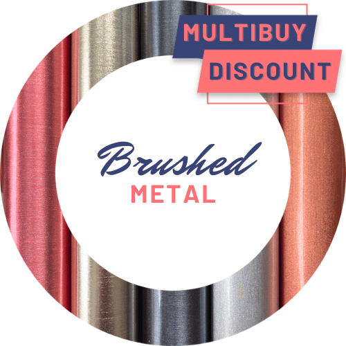 Textured metal self adhesive vinyl permanent main