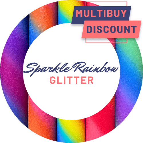 Sparkle Rainbow Glitter Vinyl