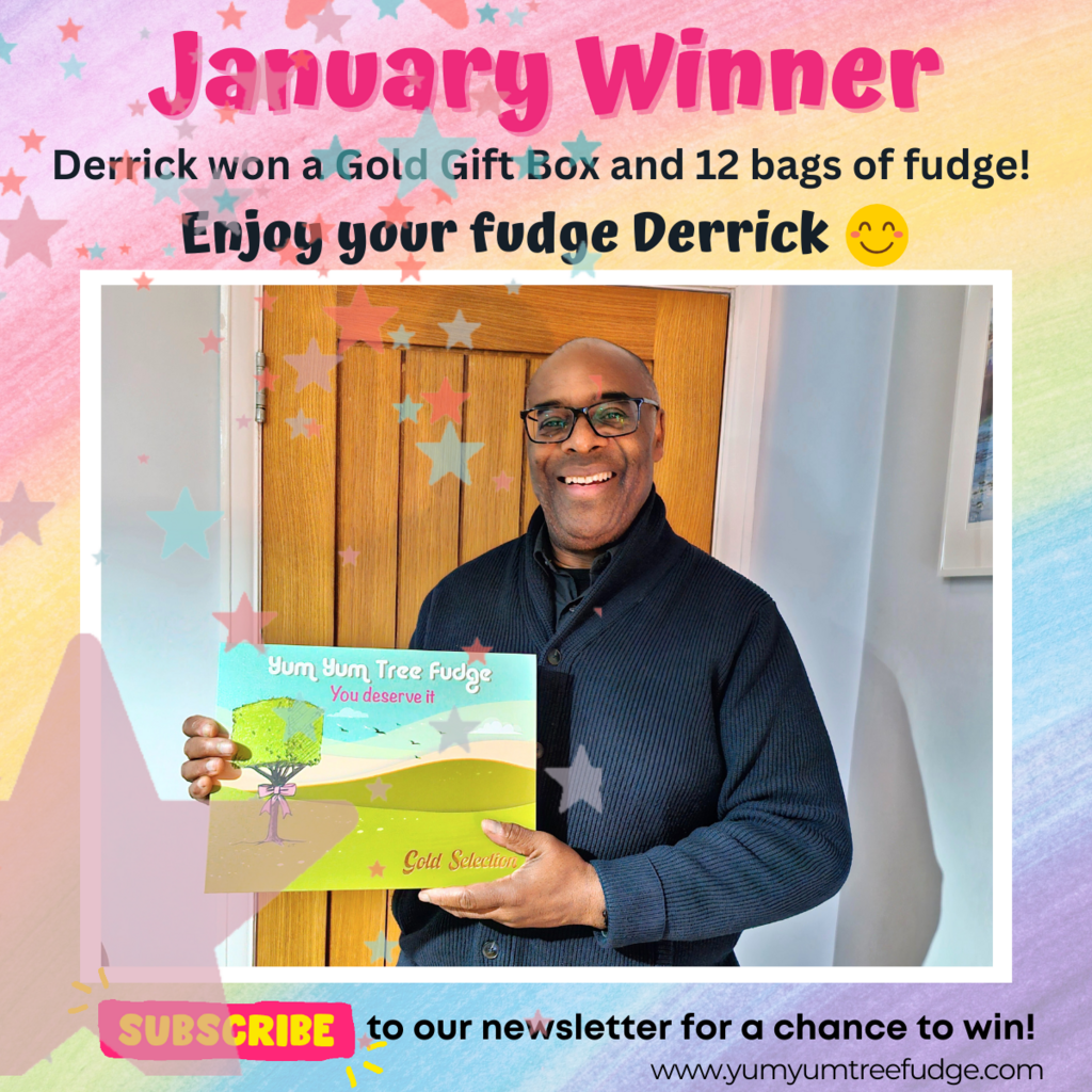 Congratulations to Derrick, enjoy your fudge!