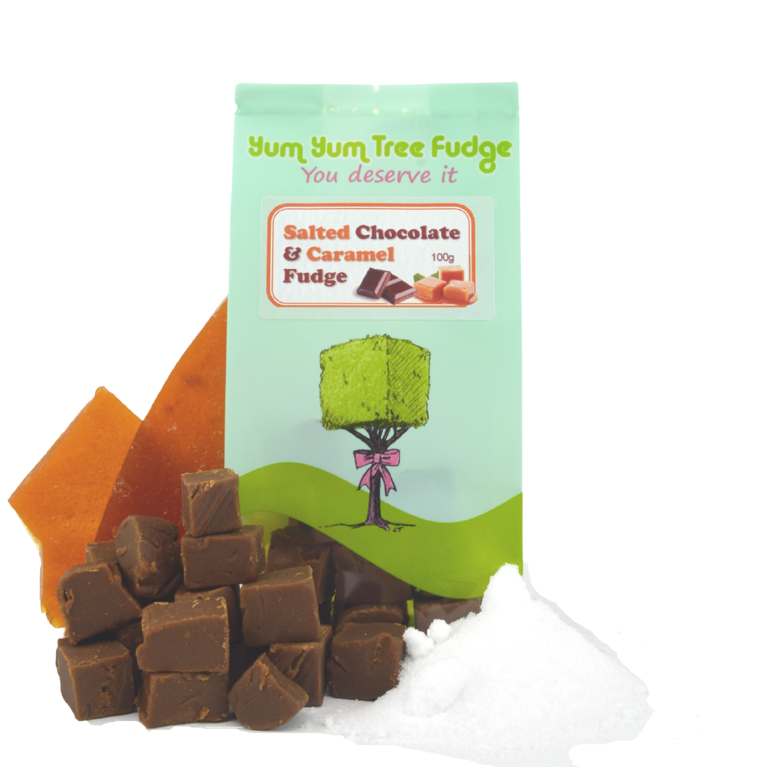 Salted Chocolate & Caramel Fudge