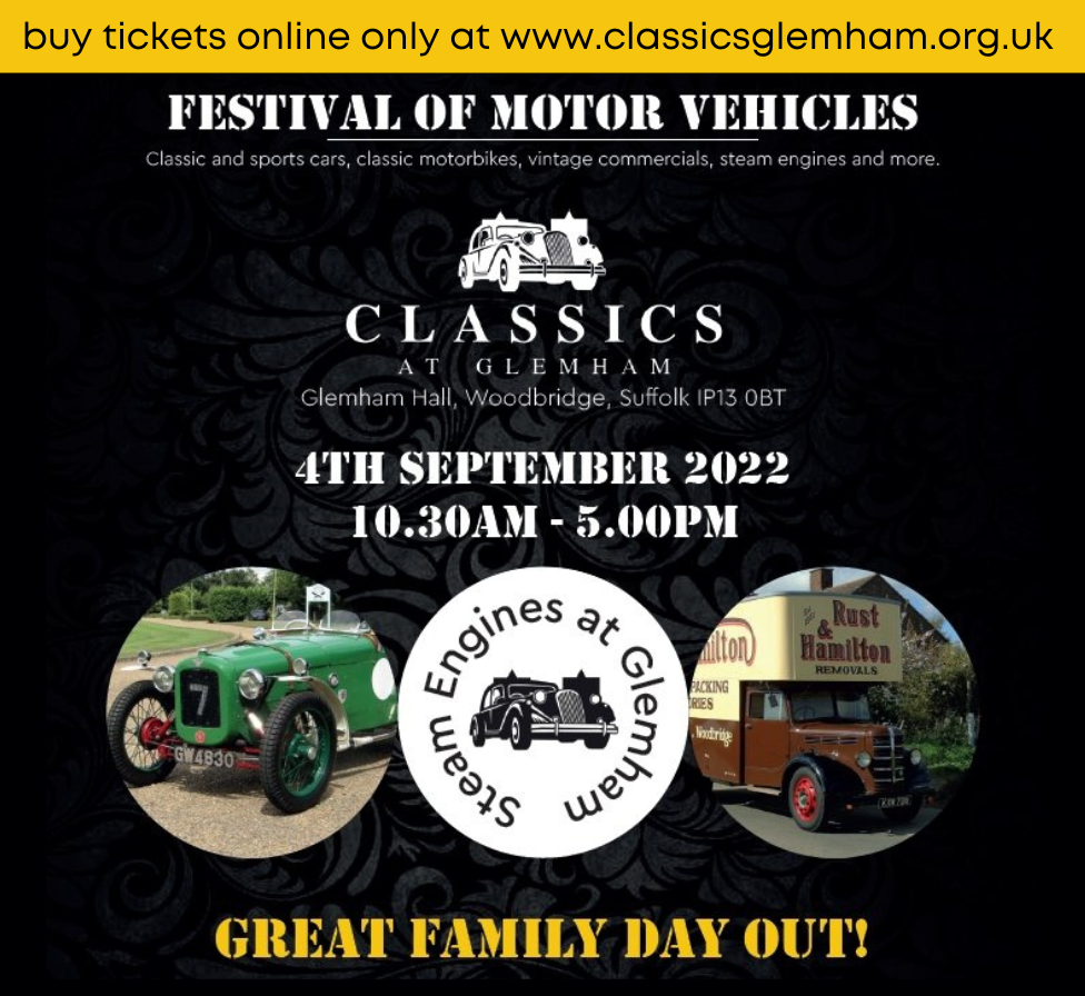 Classics at Glemham Car Show - Sunday 4th September 2022