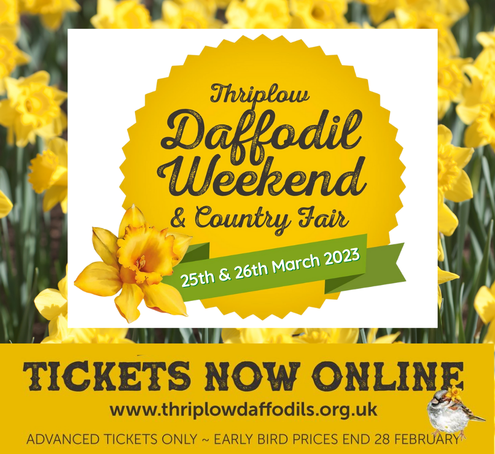 Thriplow Daffodil Weekend & Country Fair - 25th & 26th March 2023
