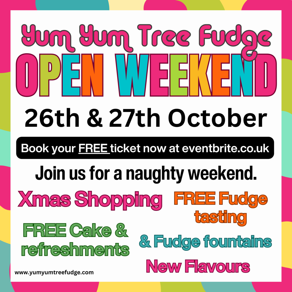 Christmas Shopping at Yum Yum Tree Fudge - Free Entry - 26th & 27th October 2024