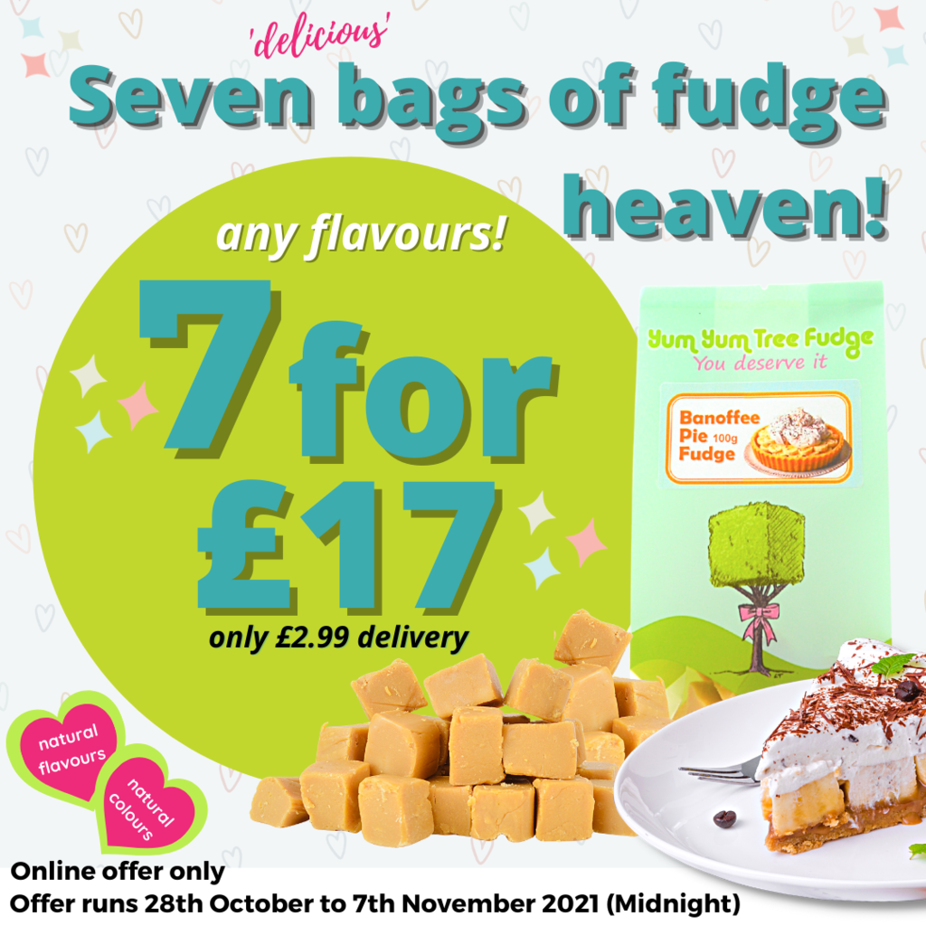 Our new offer - Online only - treat yourself to some delicious fudge