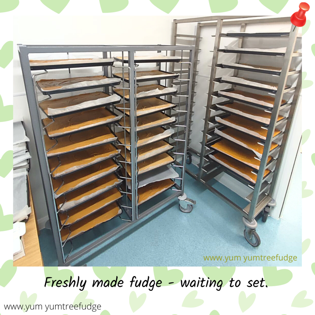 Yum Yum - Fresh fudge waiting to set.