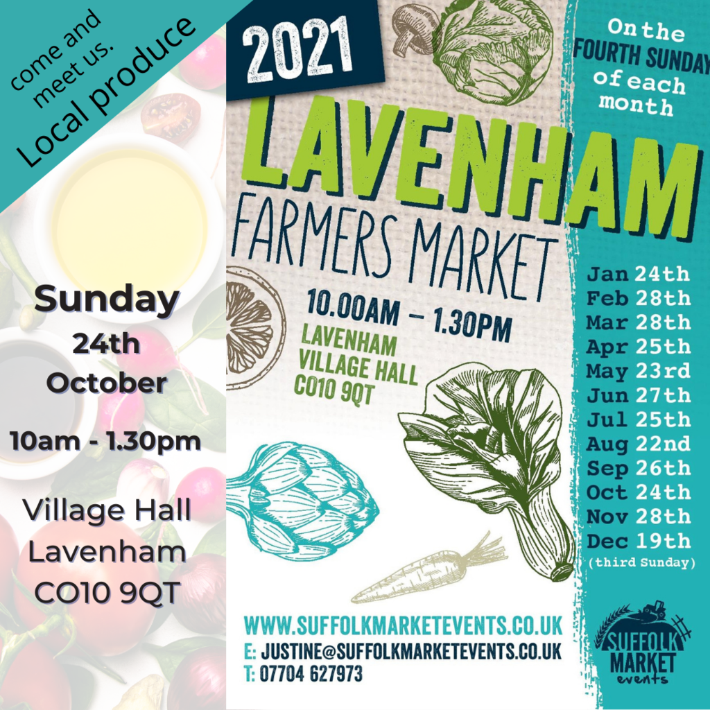 Lavenham Farmers Market Sunday 24th October 2021