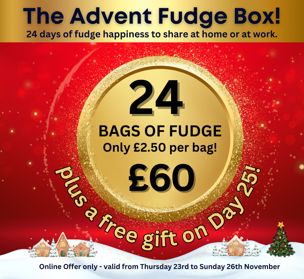 Take a look at our Advent Fudge Box