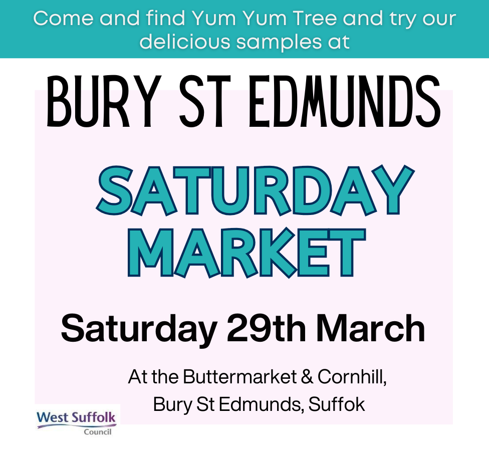 This Weekend you'll find us at Bury St Edmunds Saturday Market.