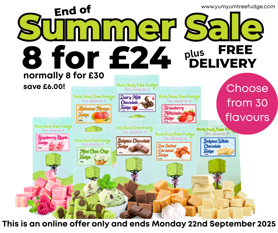 ⭐️ End of Summer Sale! ⭐️ 8 bags of our fantastic fudge for £24 plus free delivery, normally priced at £30 you're saving £6.0