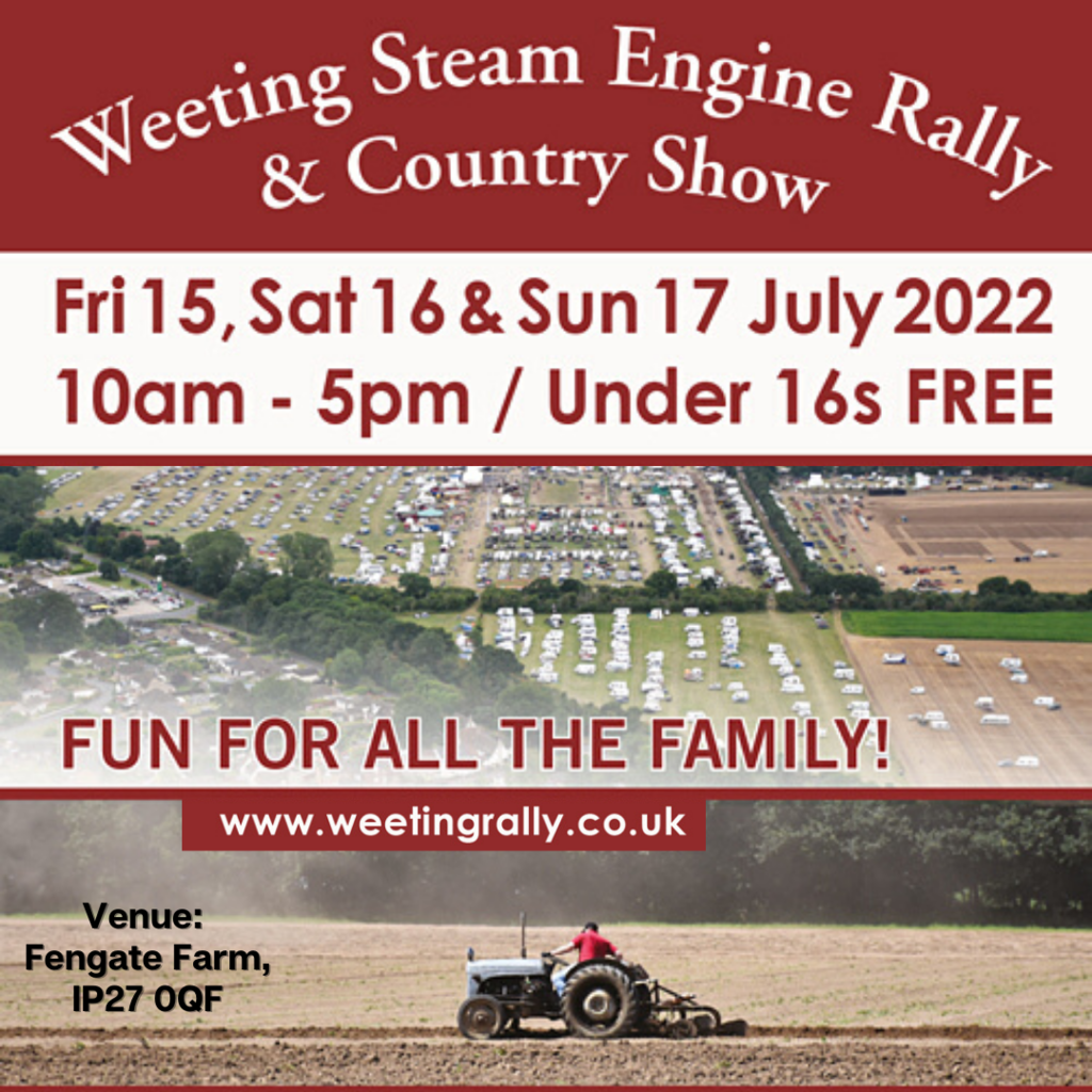 Weeting Steam Rally & Country Fair - 15th - 17th July -