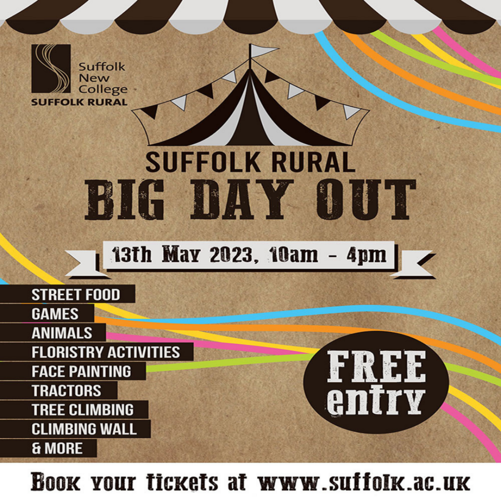 Suffolk Rural Big Day Out - Saturday 13th May - 10.00am - 4.00pm