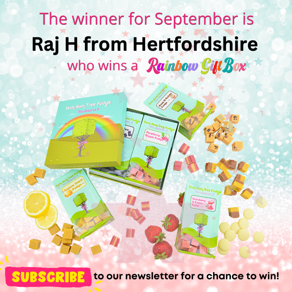 This months winner of a Rainbow Gift Box! Subscribe for a chance to win,