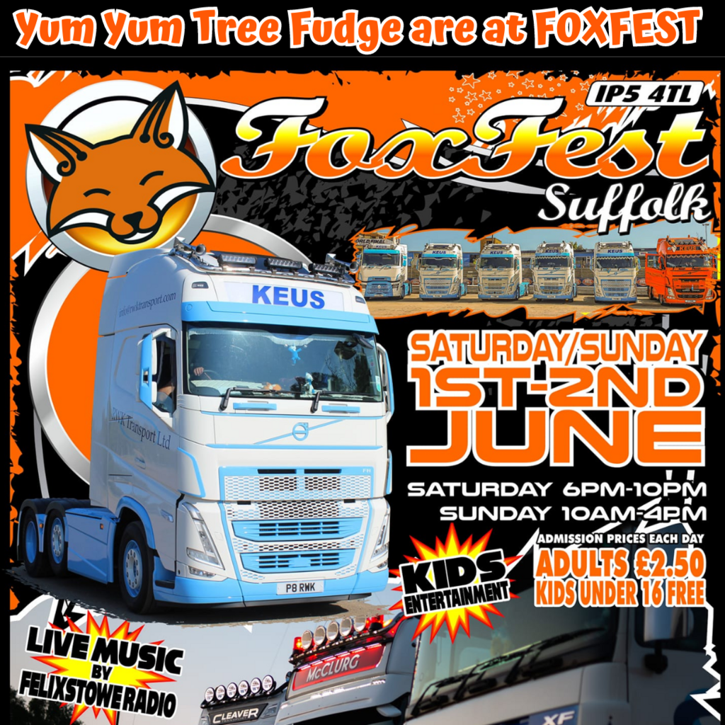 Find us at Foxfest, Ipswich, this Sunday 2nd June, 10am - 4pm.