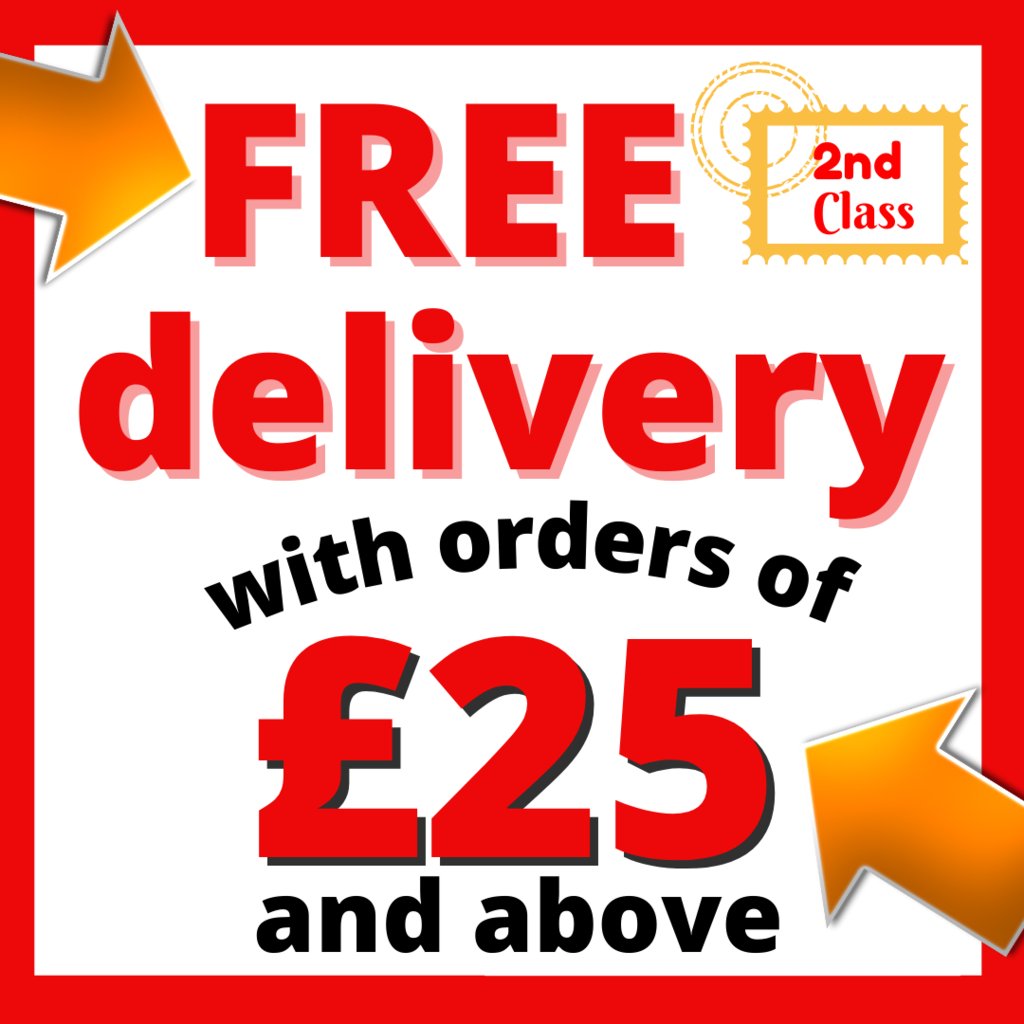 Don't Forget - Free Delivery when you spend £25 and over