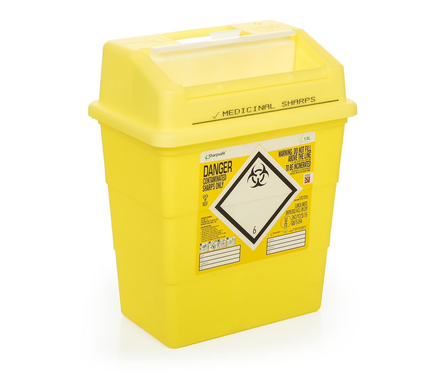 13L sharps disposal bins excluding protected access box of 20 (SKU