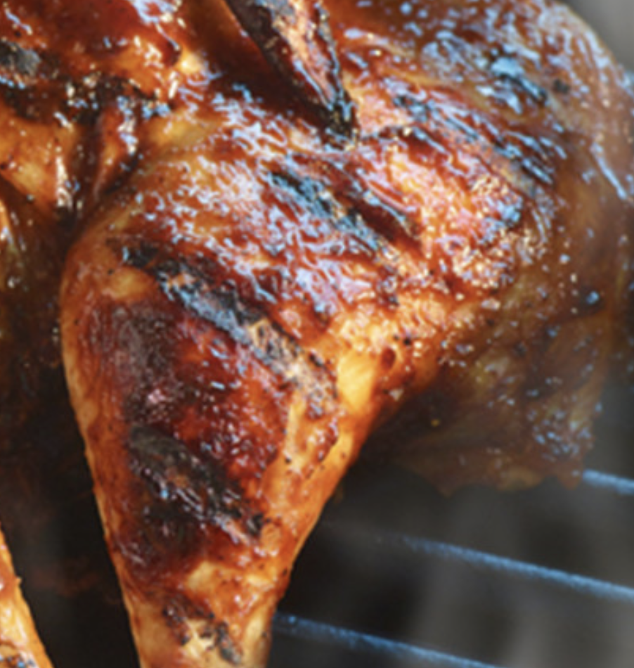 Crispy Grilled Chicken Thighs