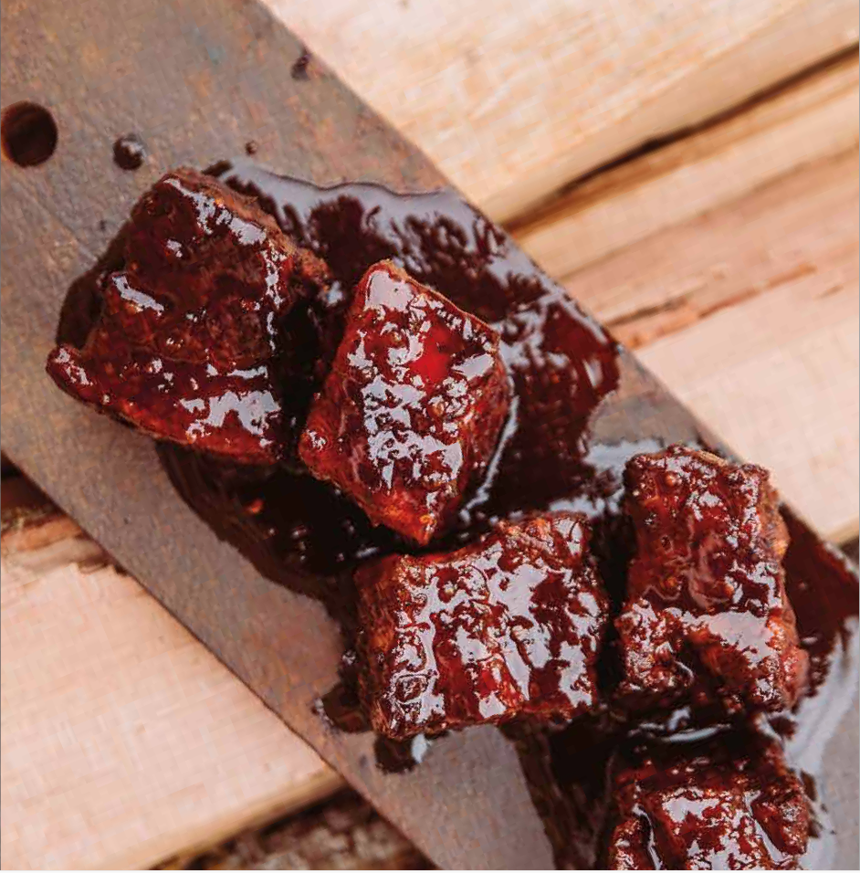 Pork Belly Burnt Ends (from Geri Hochgatterer's new recipe book)