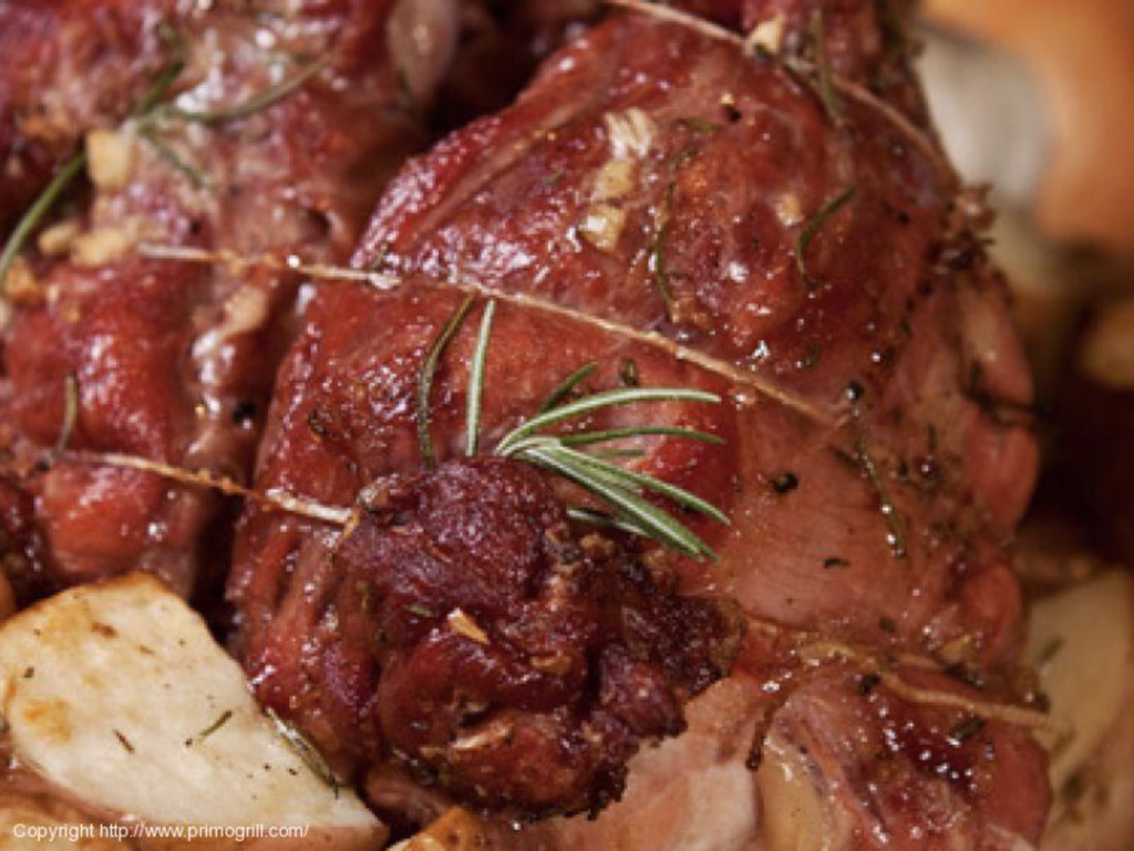Leg of lamb with rosemary and garlic