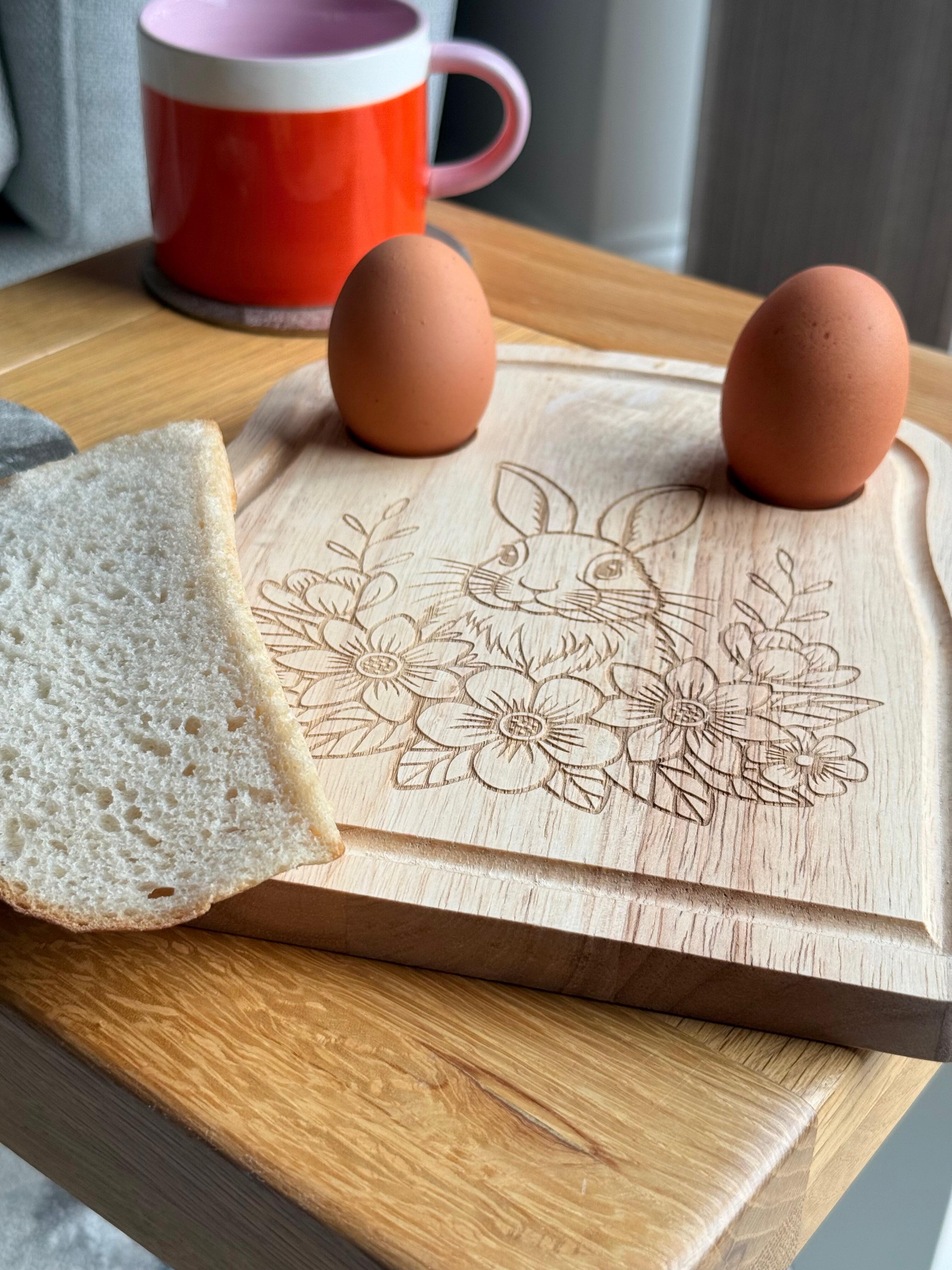 Wooden egg and soldiers board UK