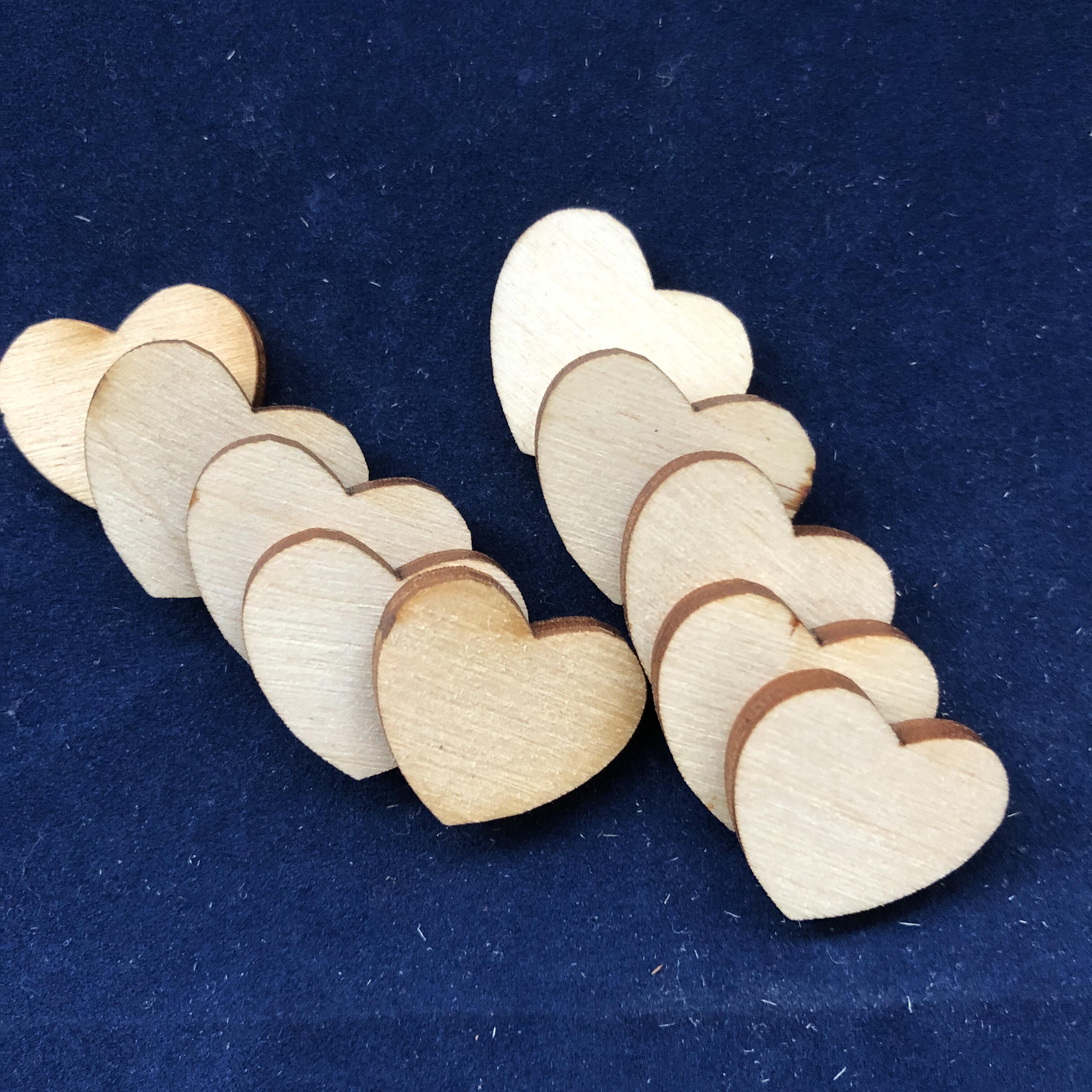 5cm country heart shapes pack of 10