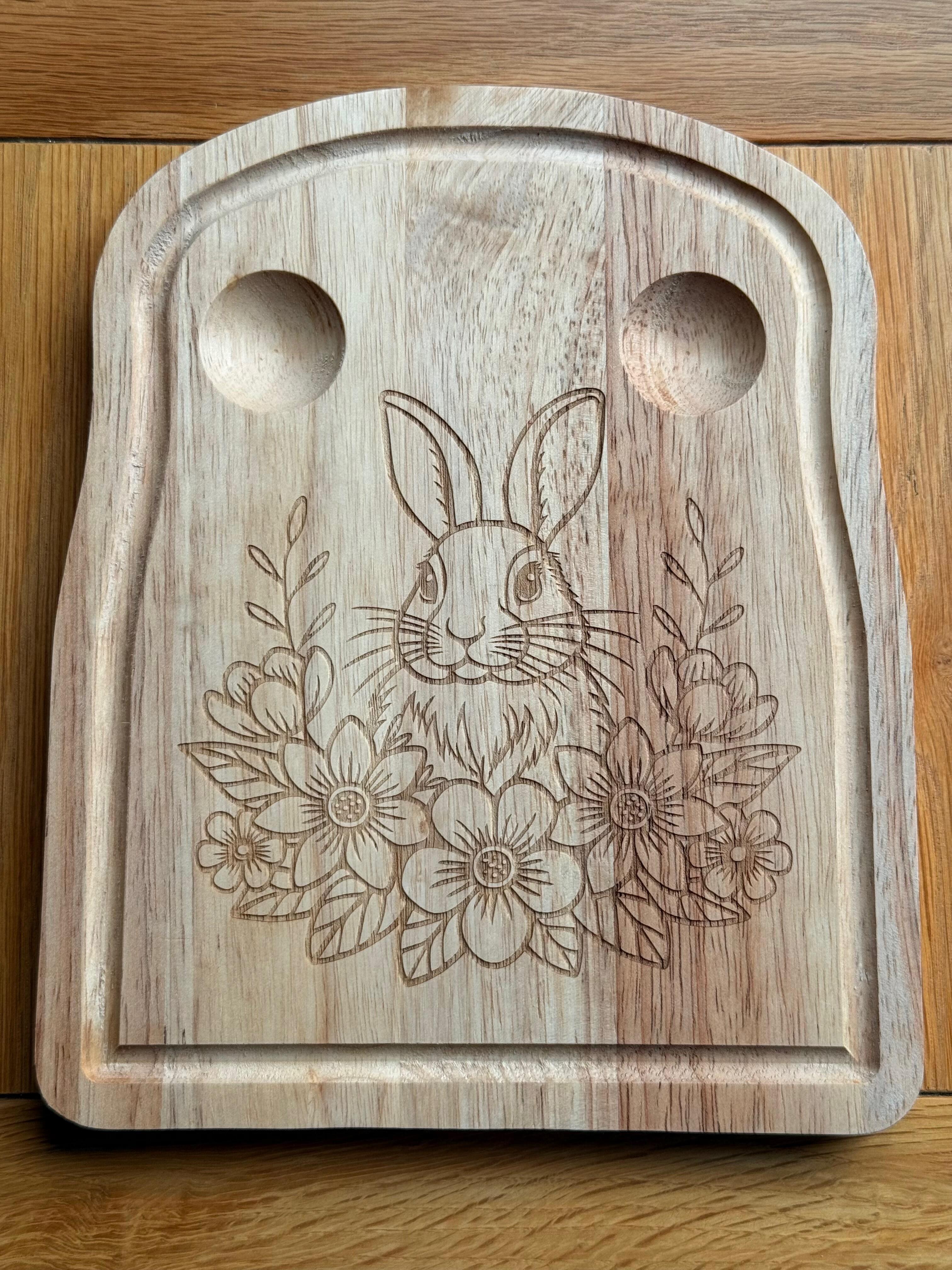 Wooden egg and soldiers board UK