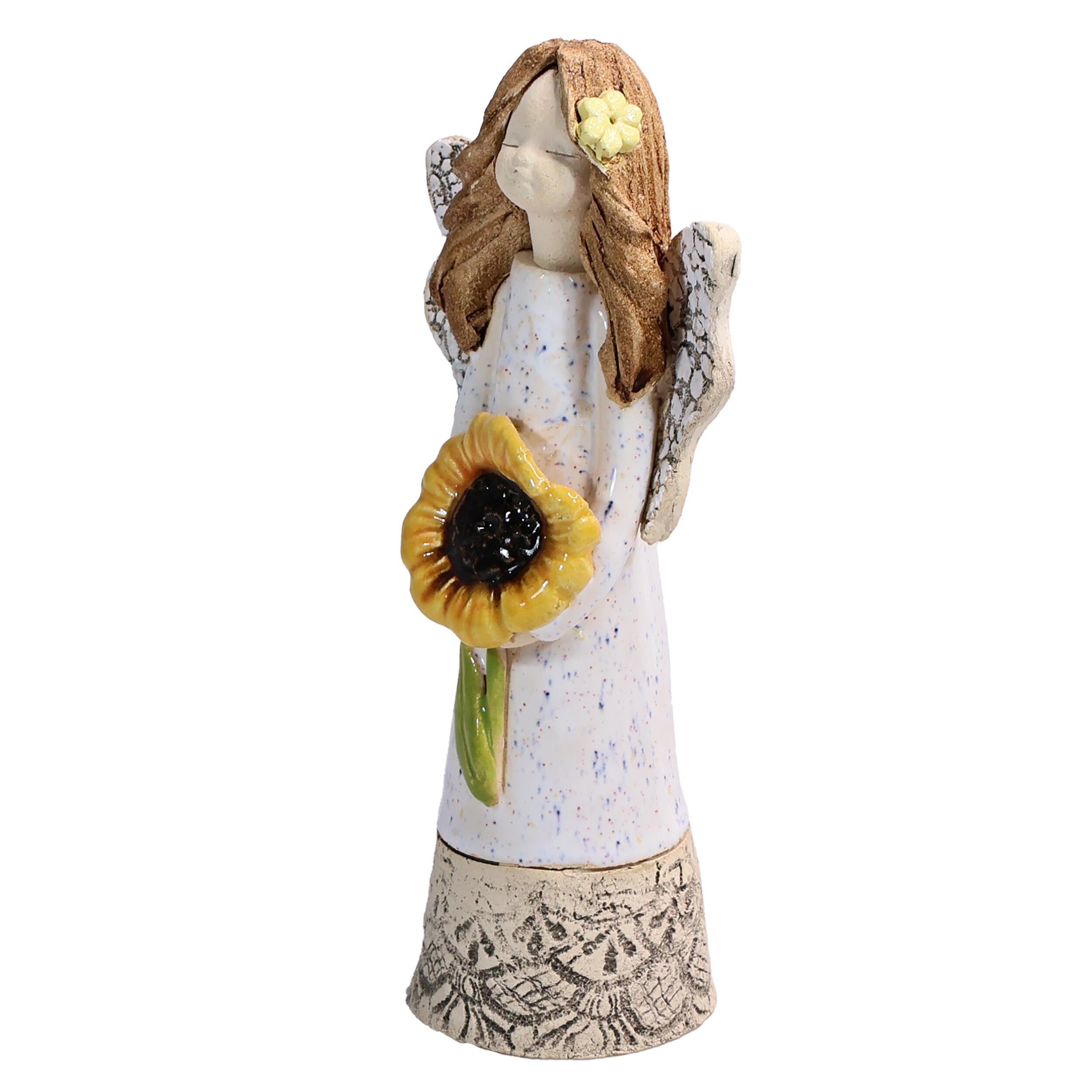 Angel Figurine with Sunflower | Sisters make the Best Friends