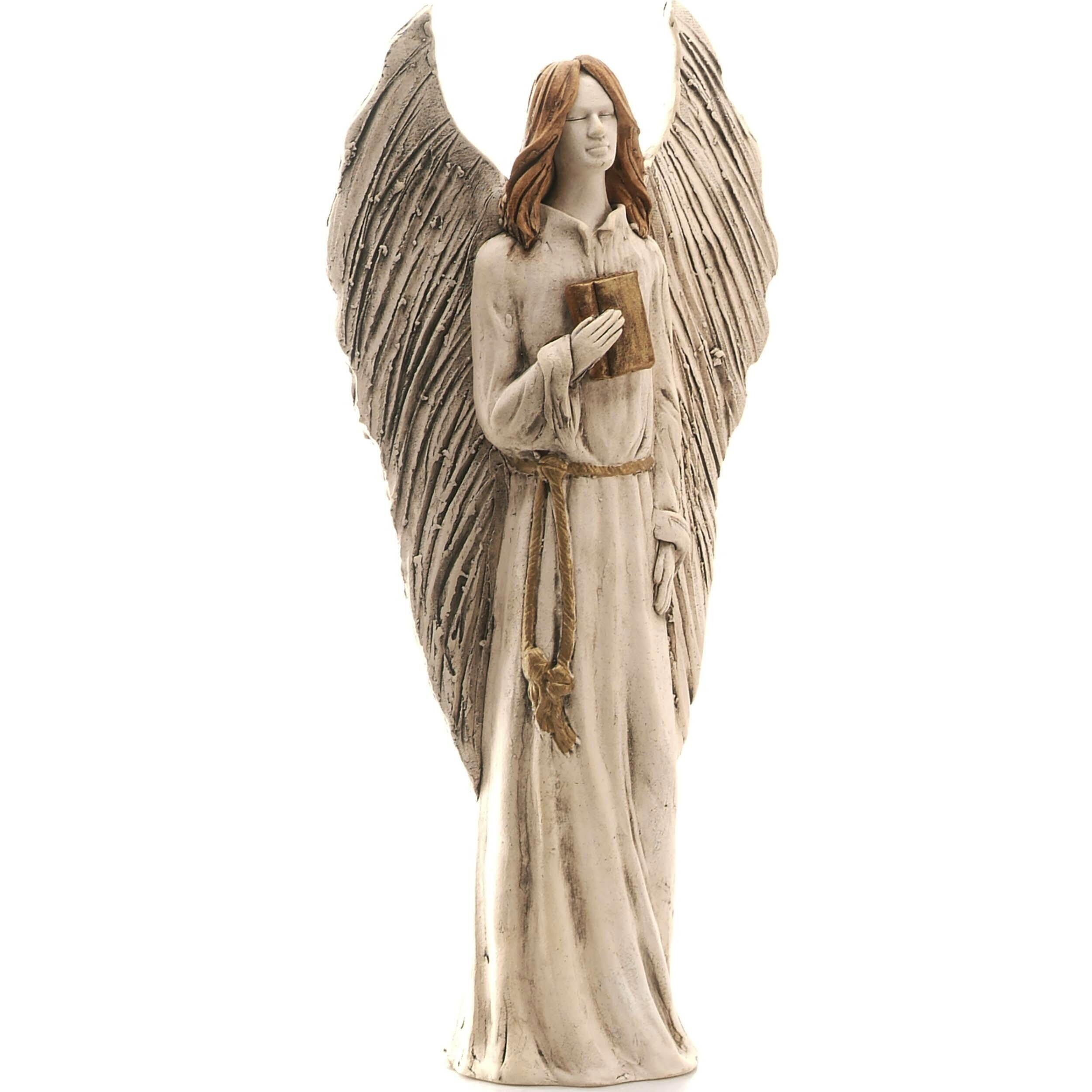 Archangel Uriel with Book Large Hand Made Statue