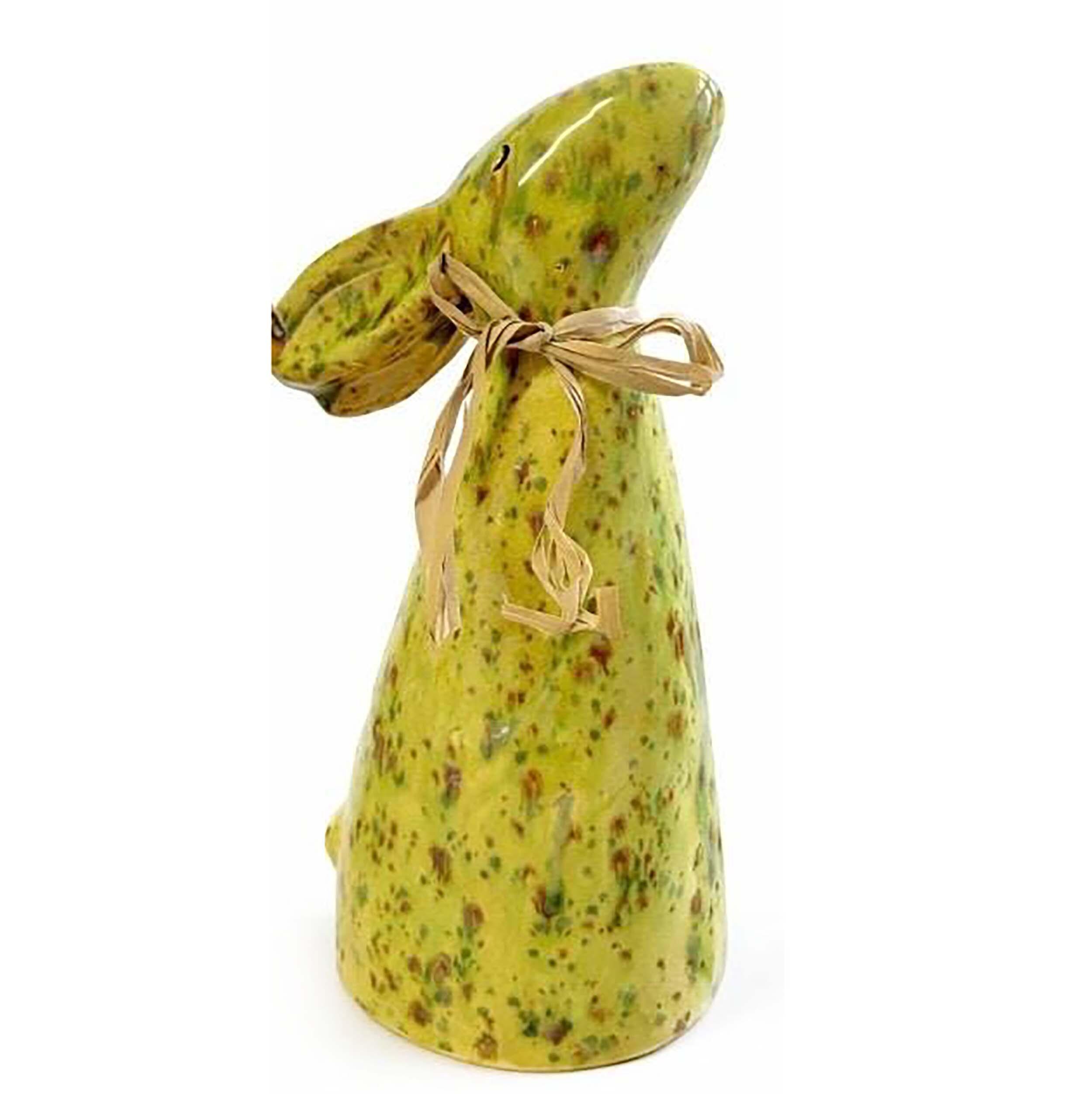 Handmade ceramic dreaming rabbit in a variety of quirky artistic glazes. Unique, charming décor and a perfect gift.