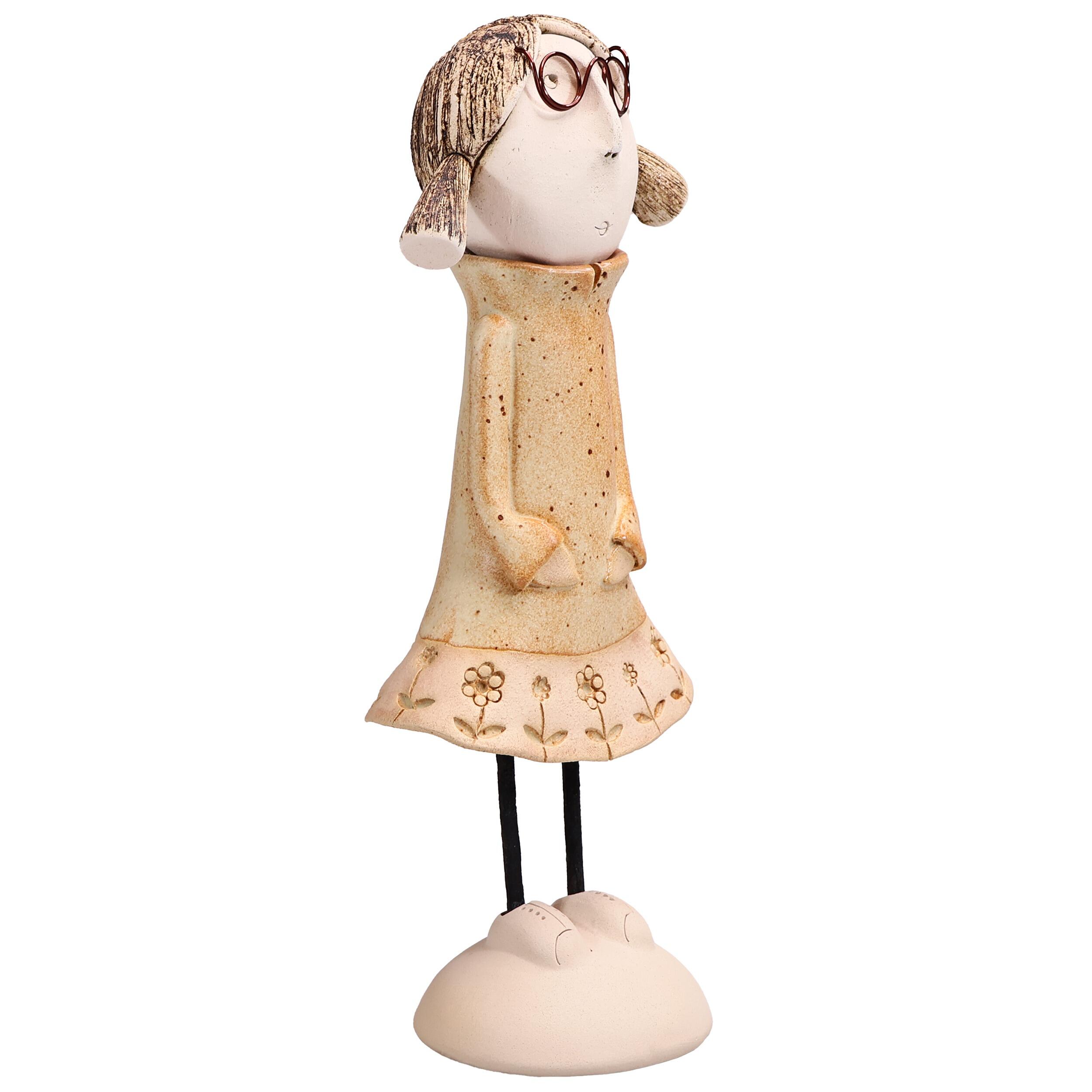 Best Friends Young Couple Statues in Terracotta
