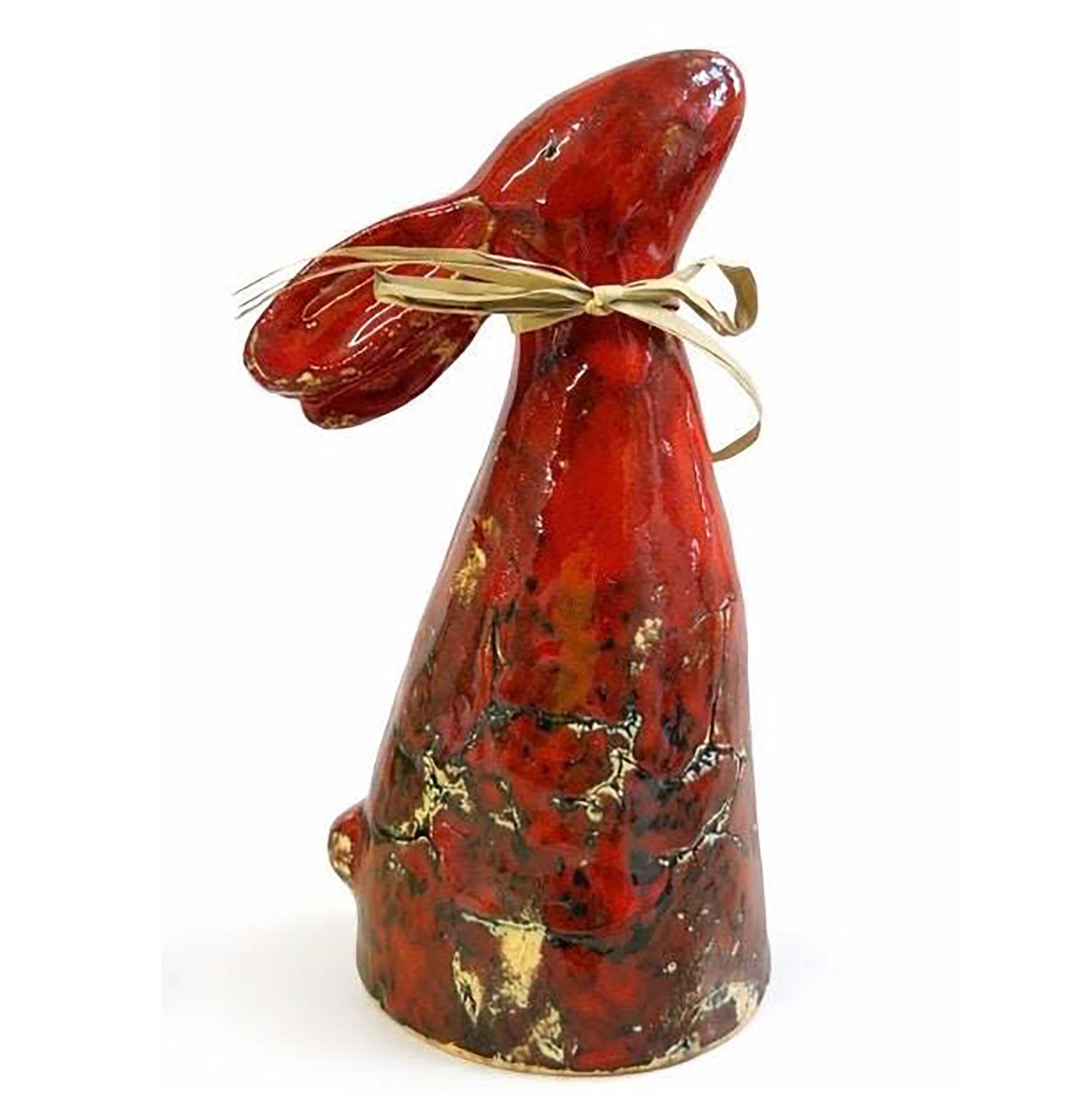 Handmade ceramic dreaming rabbit in a variety of quirky artistic glazes. Unique, charming décor and a perfect gift.
