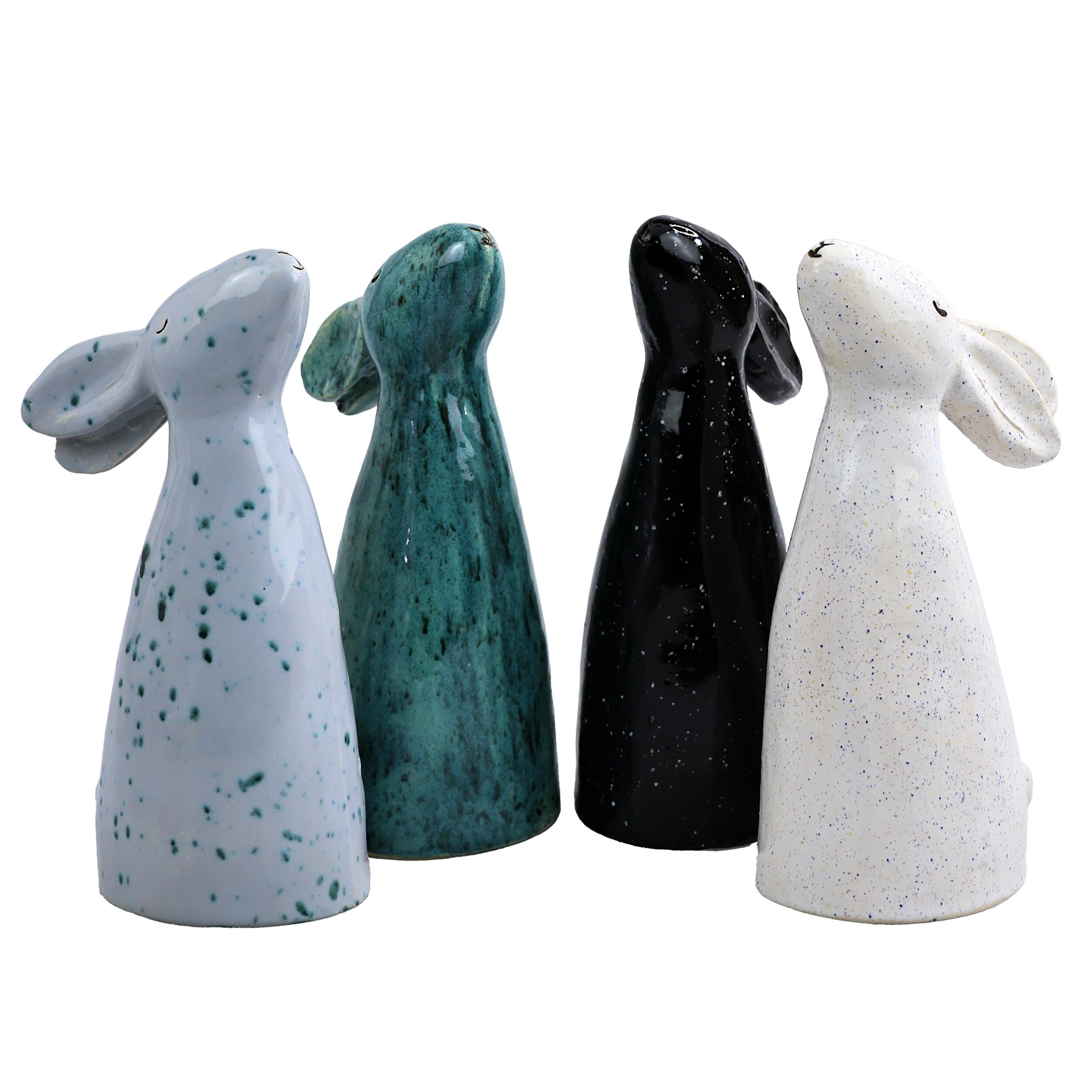 Handmade ceramic dreaming rabbit in a variety of quirky artistic glazes. Unique, charming décor and a perfect gift. Dreamy Rabbit | Various Colours
