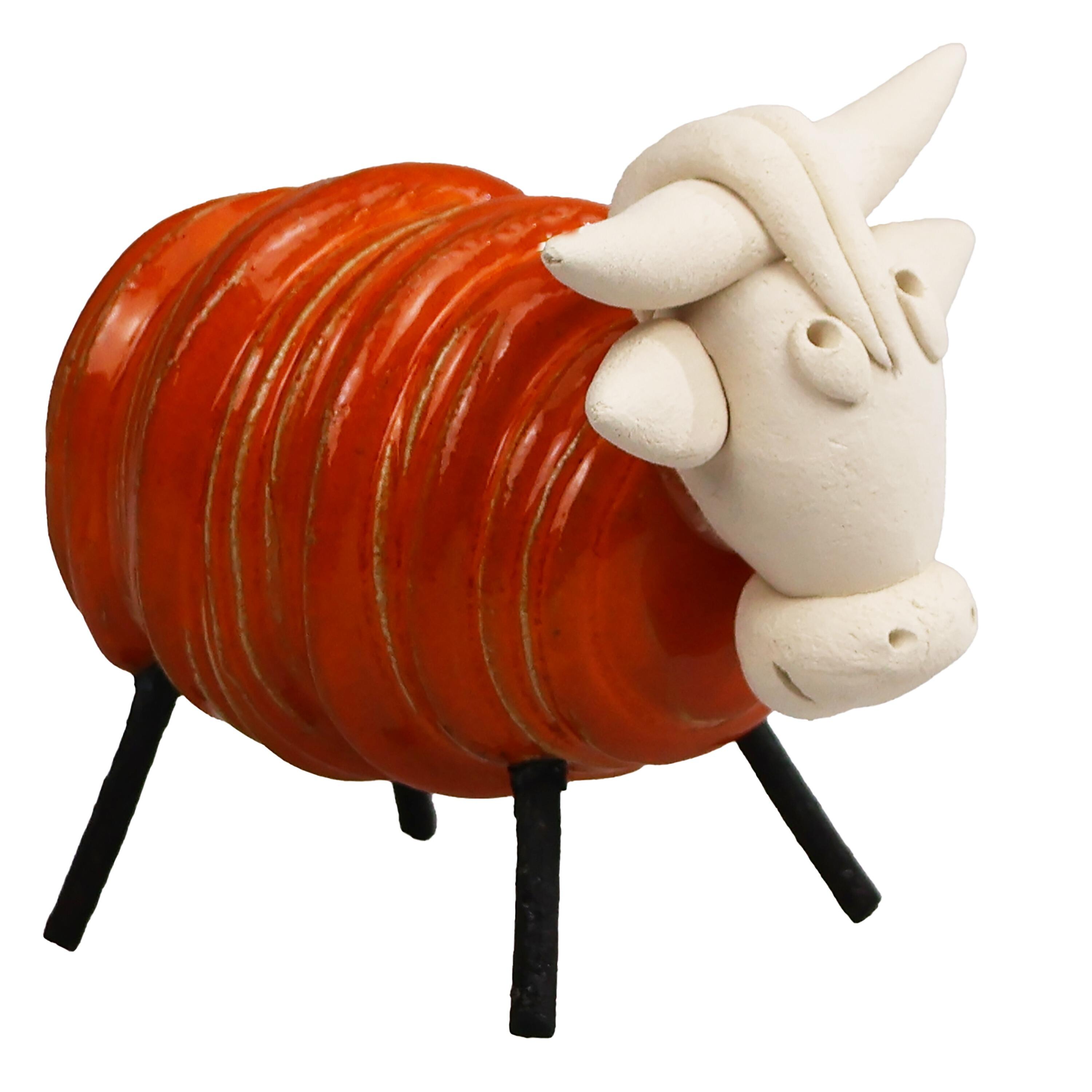 Baby Highland Cow with Metal Legs | Various Colours