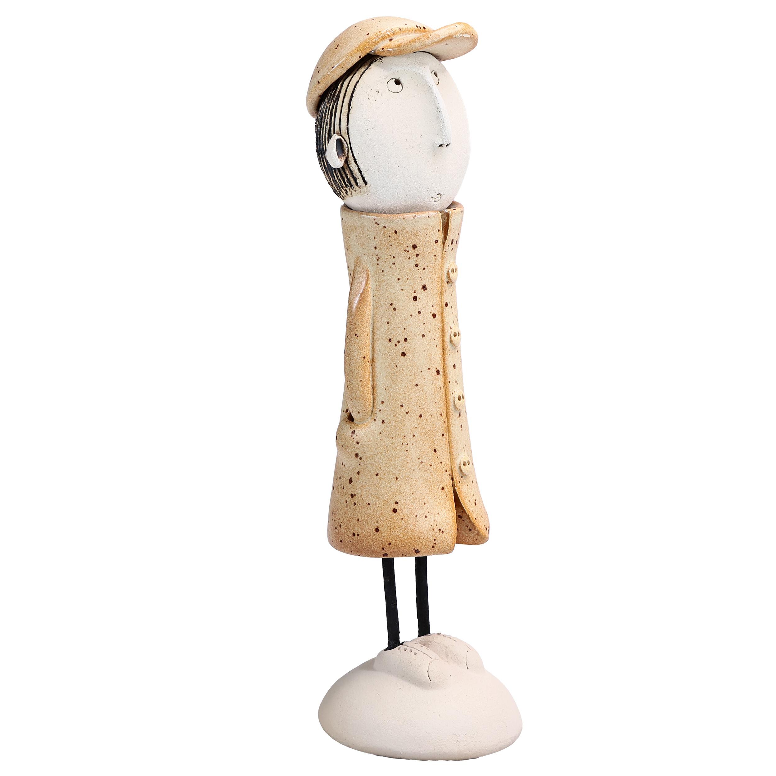 Best Friends Young Couple Statues in Terracotta