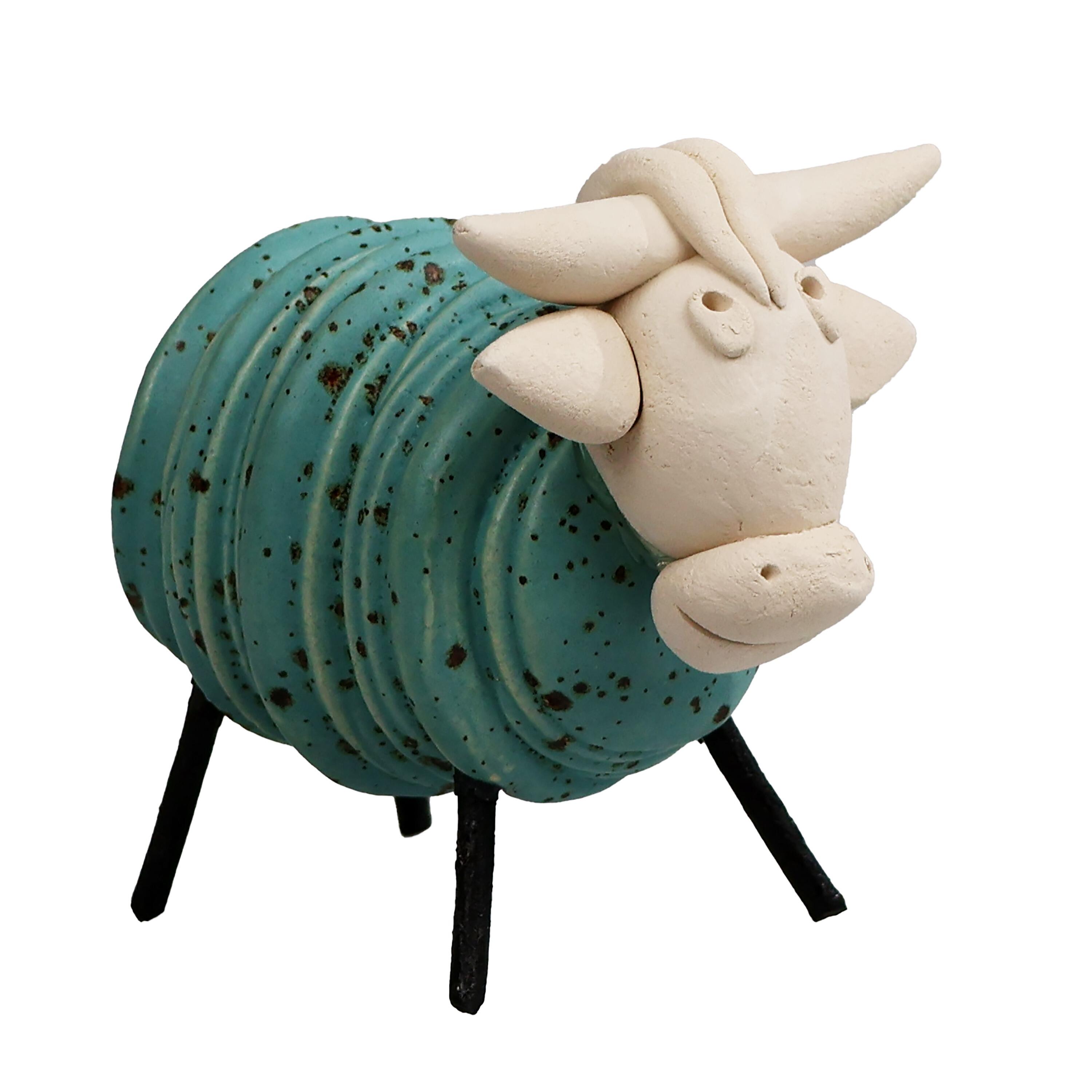 Baby Highland Cow with Metal Legs | Various Colours