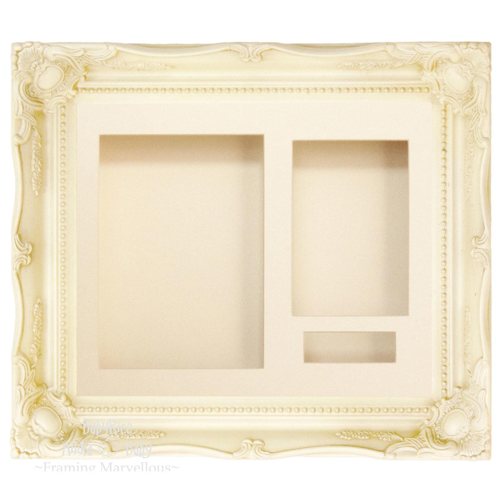 Ivory Cream Rococo Ornate Frame - Cream Mount