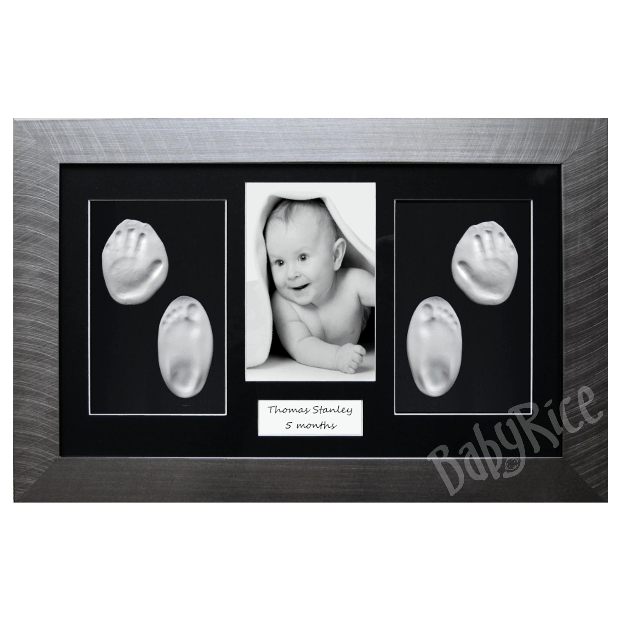 Baby Hand Foot Clay Photo Frame Newborn Gift SuperSoft Air Dry Picture Kit Wall 
