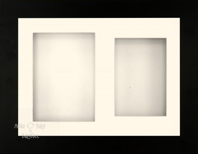 11.5x8.5" Antique Silver Effect White 3D Box Display Frame Wedding Baby Keepsake 