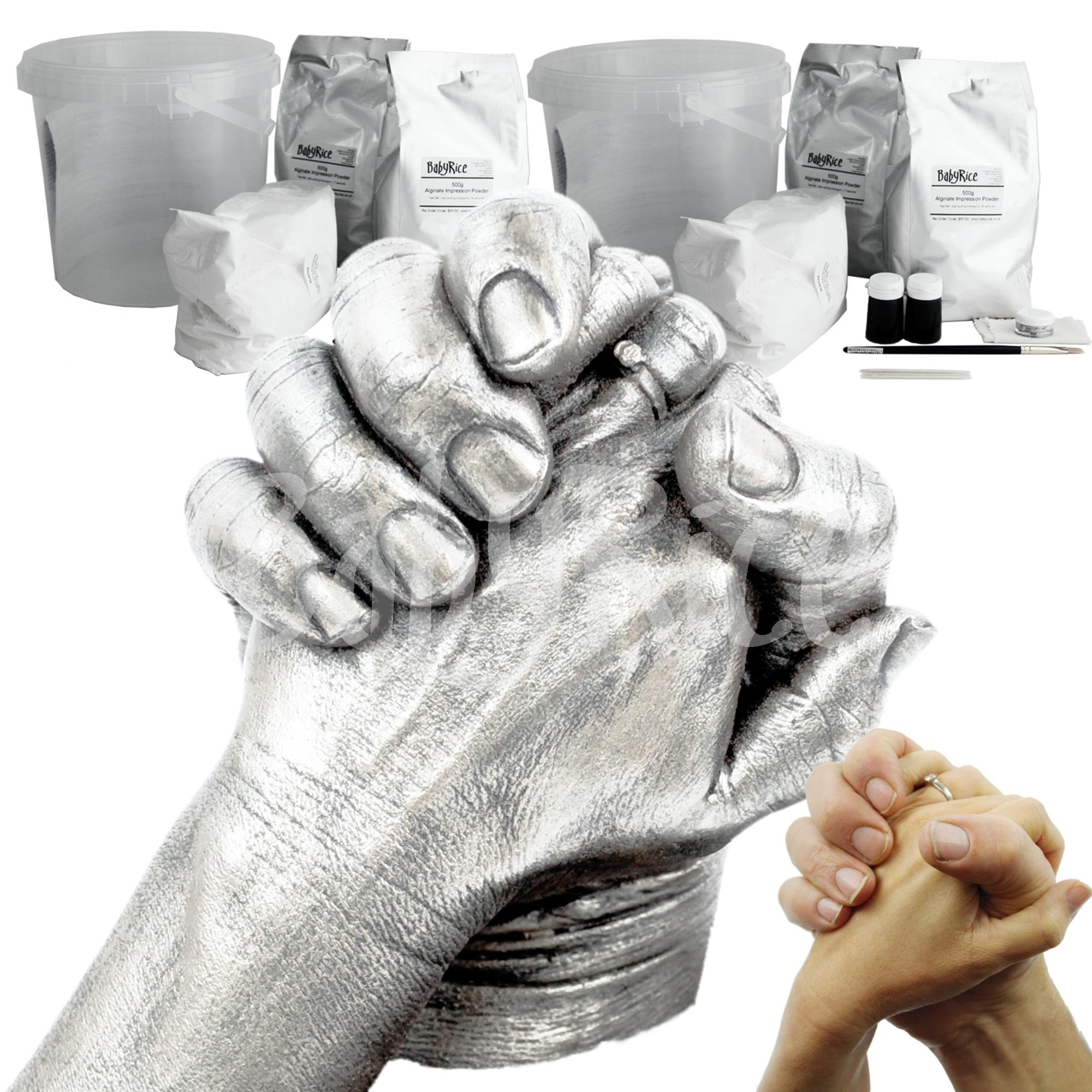 Zenacolor Complete Hand Casting Kit with Alginate Molding Powder, Hand Mold  Kit for Couples