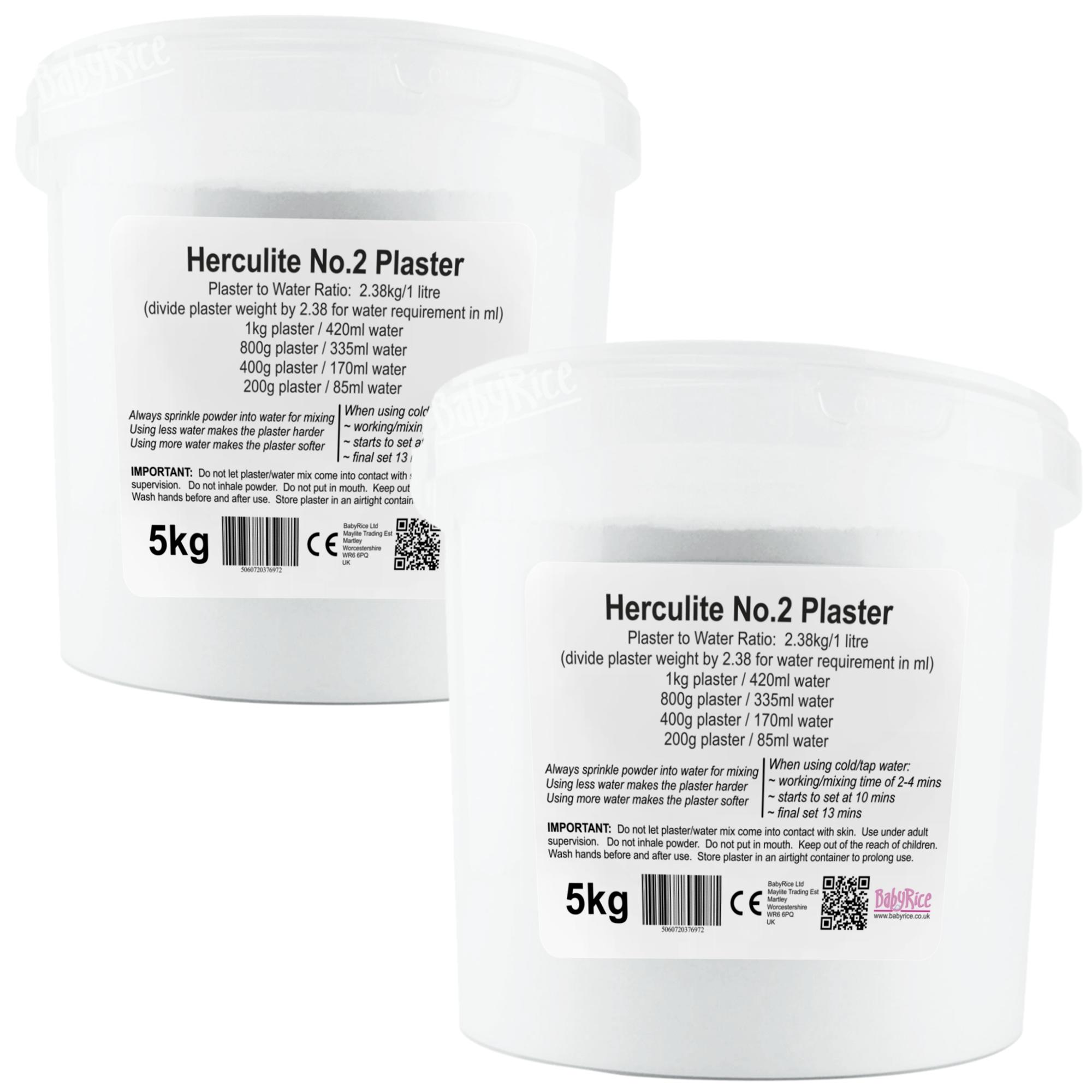 10kg Herculite 2 Plaster in 2 x 5L Containers