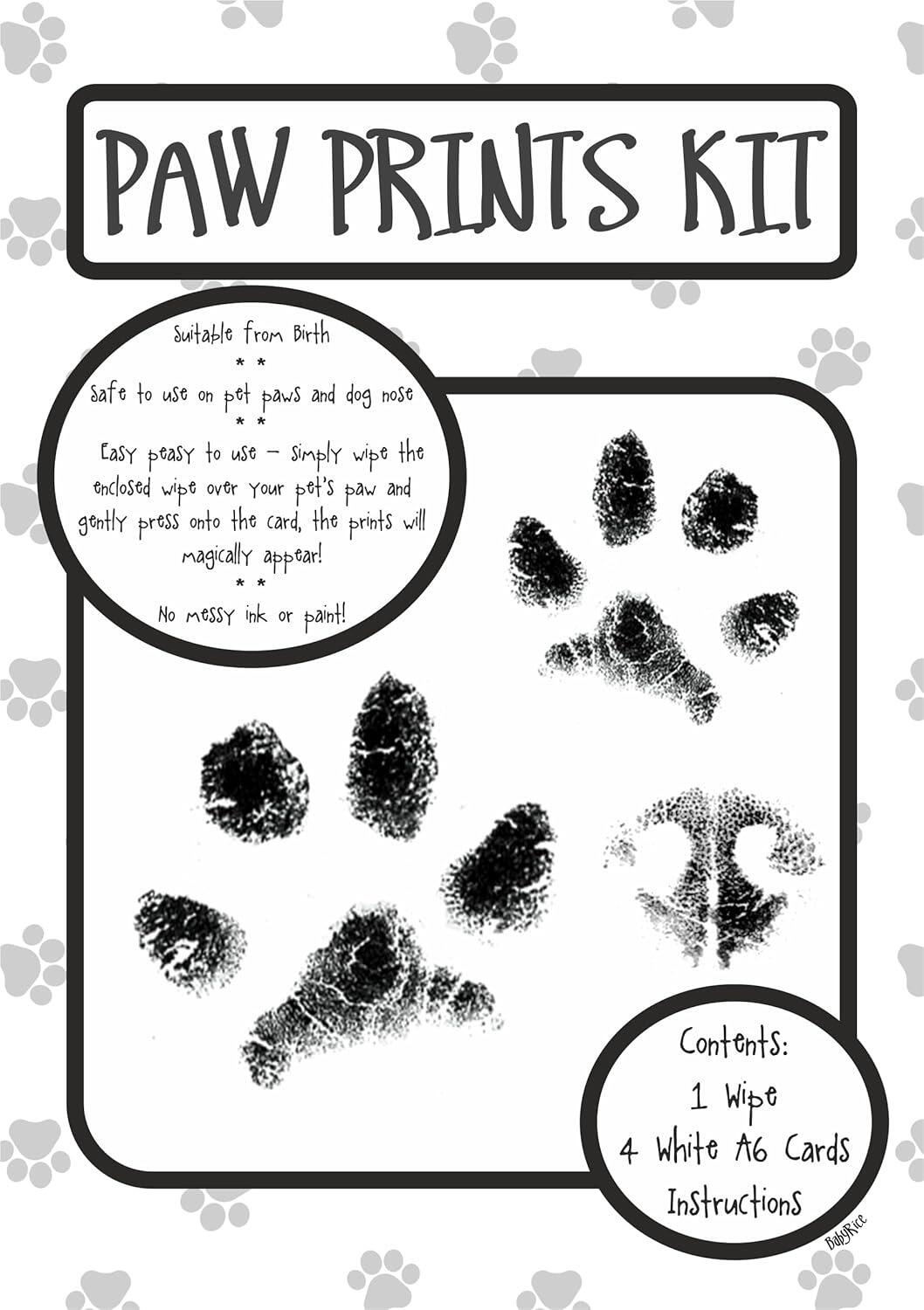 Dog Paw Prints Kit Inkless pawprinting