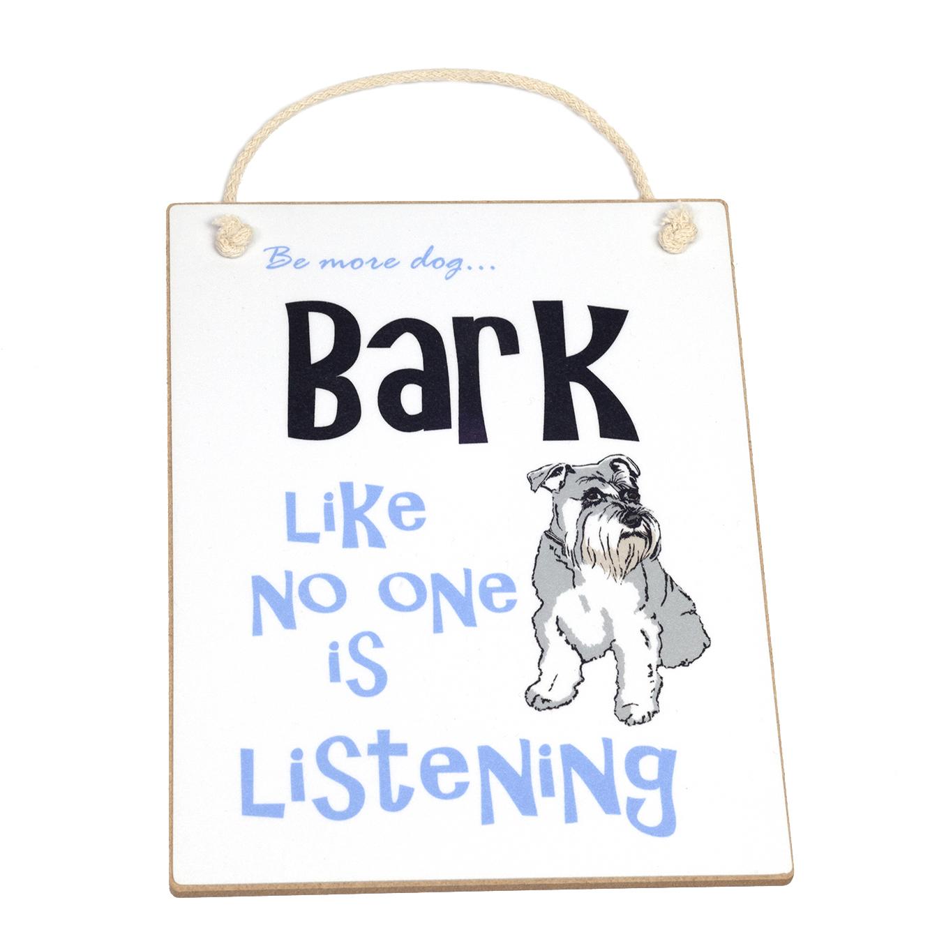 Schnauzer dog sign