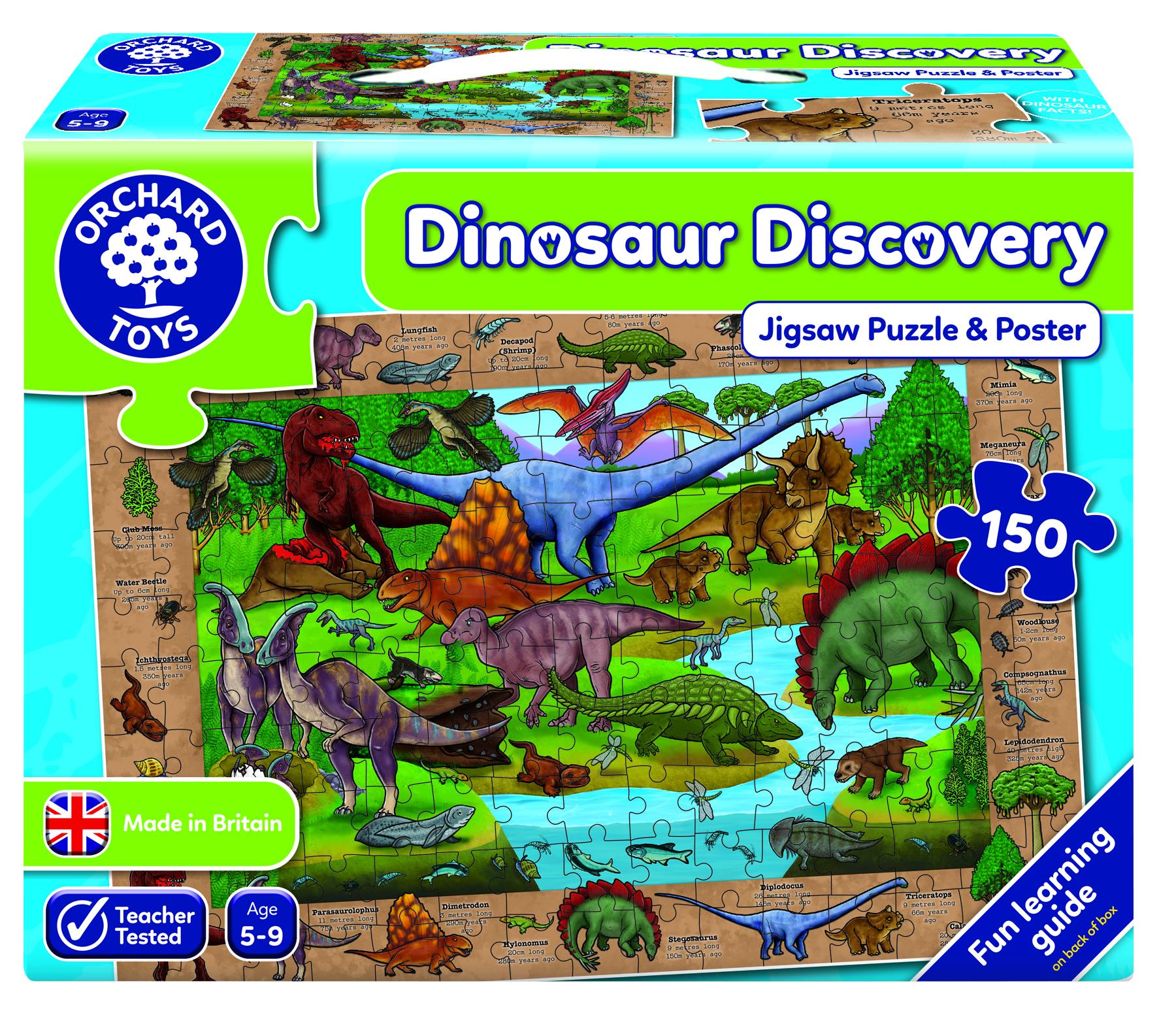 Orchard Toys-Dinosaur Discovery Jigsaw Puzzle Game 