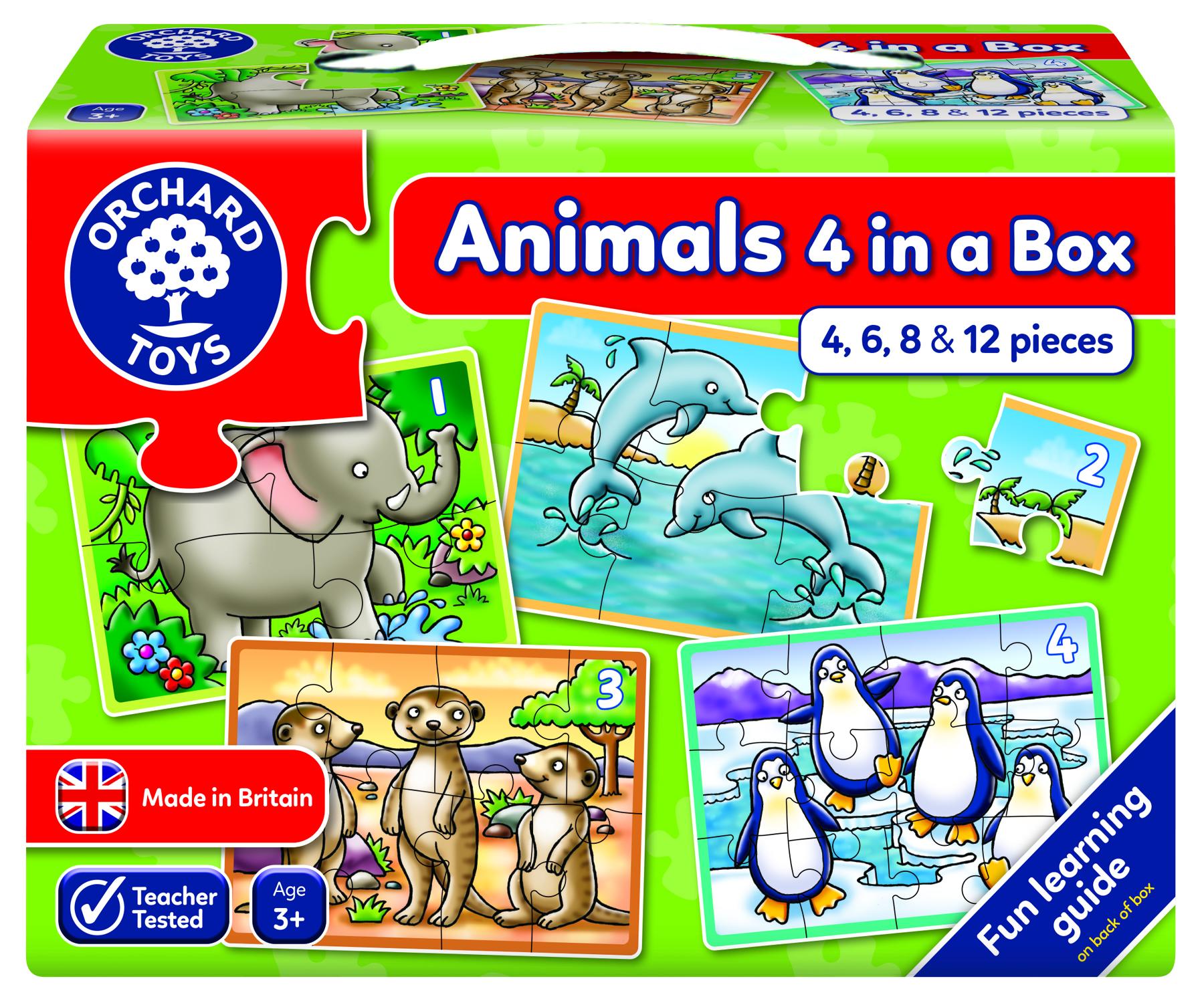 orchard toys animals 4 in a box