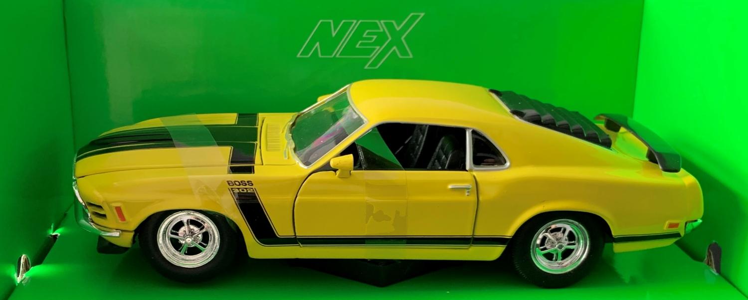 Details about   Ford Mustang Boss 1970 Yellow 1/24 1:24 Model Model Car Welly show original title 