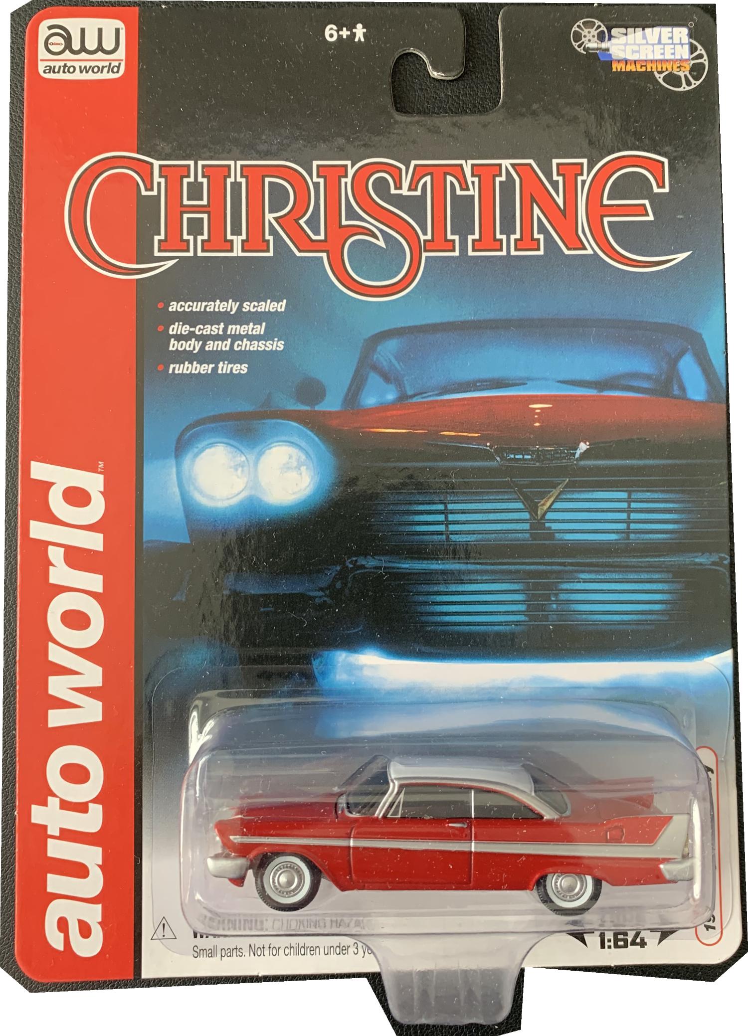 Plymouth Fury AWSS6401 Auto World 1/64 Red/White Christine