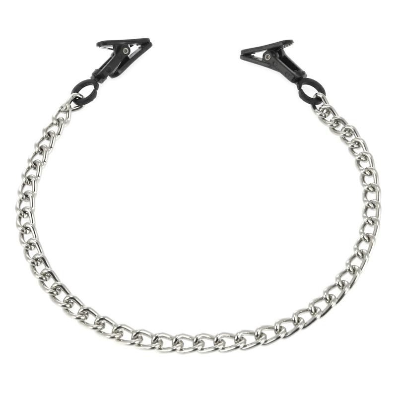 Sexy Small Metal Nipple Clamps With Metal Chain By Rimba