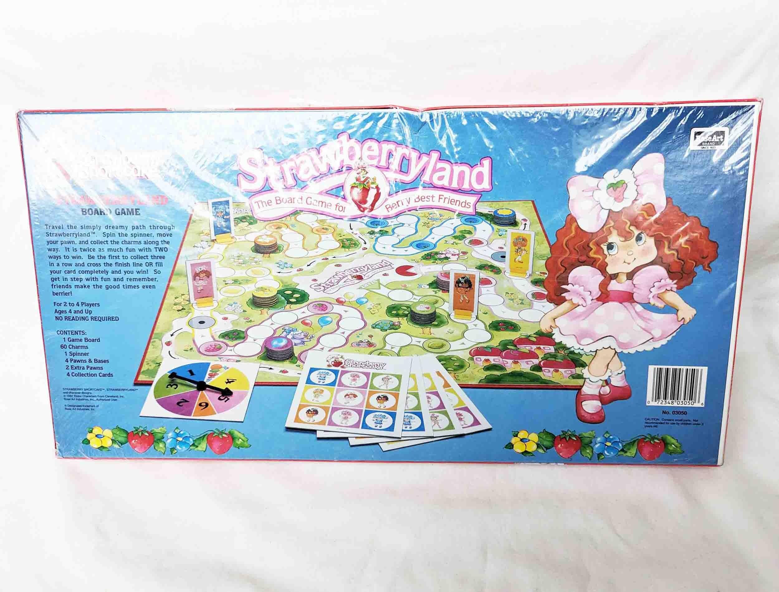 Strawberry Shortcake Strawberryland Rose Art Board Game 1992 Vintage Complete