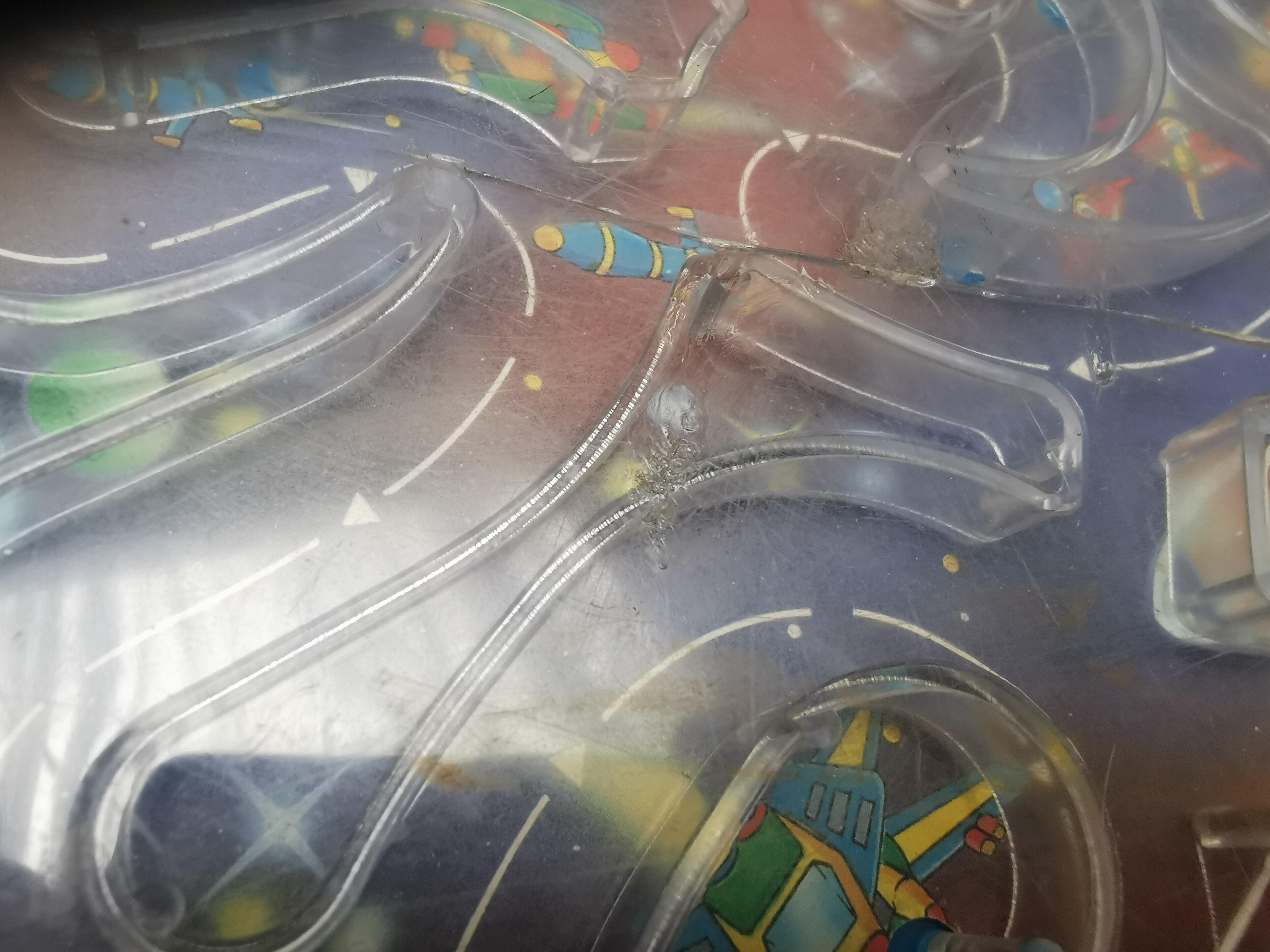 Soma Toys vintage Spaceship Game working (cracked screen)