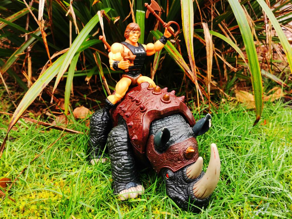 Masters of the Universe Origins Wun-Dar and Battle Rhino Action Figures